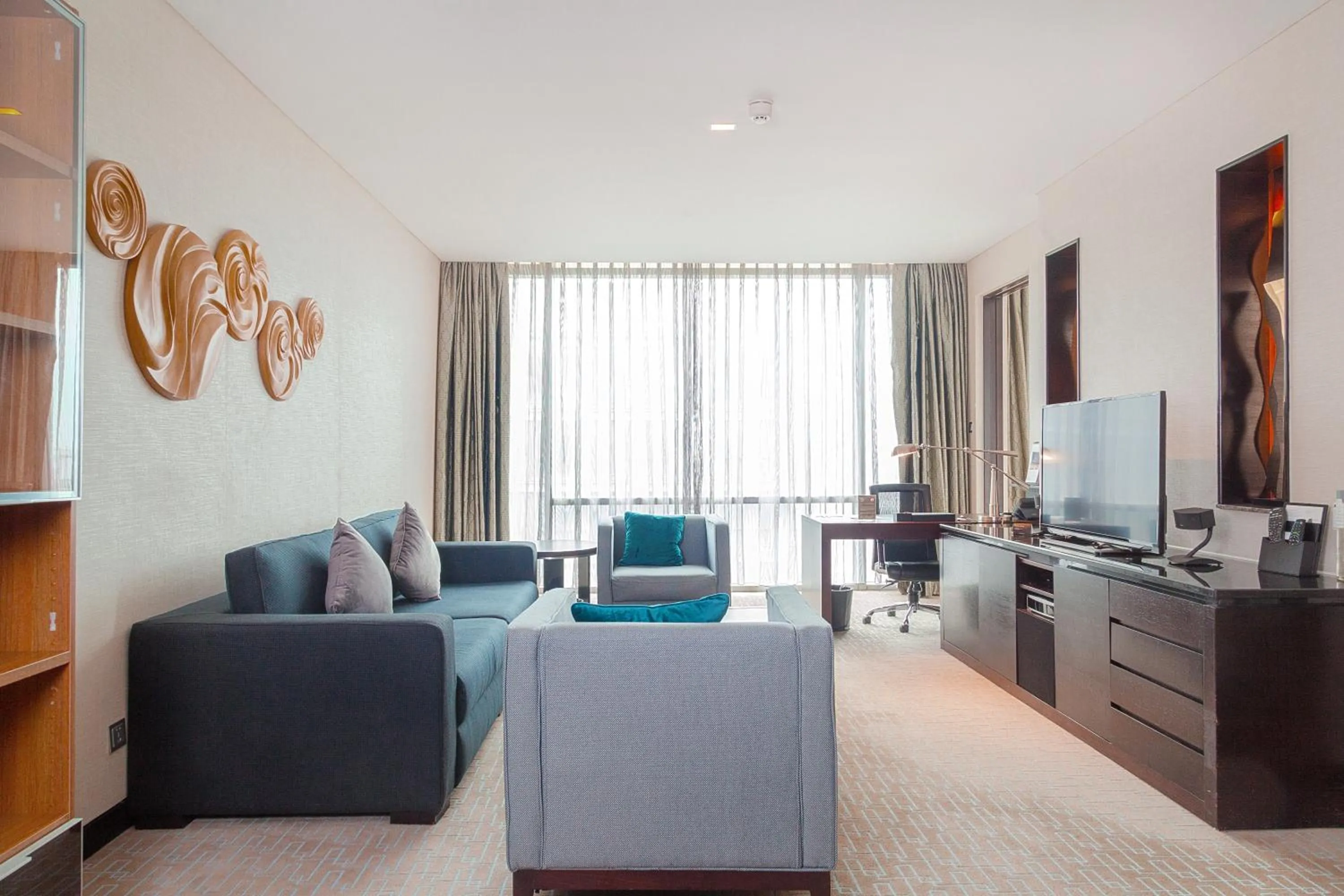 Living room in InterContinental Qingdao by IHG l Inside the Olympic Sailing Center l May Fourth Square