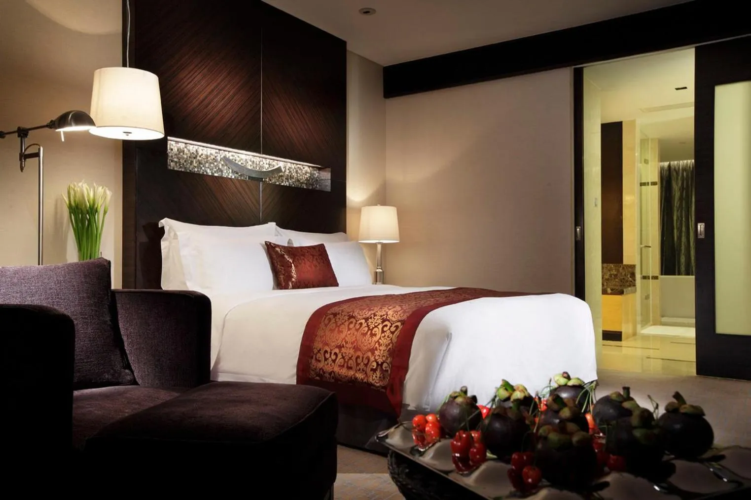 Bedroom, Bed in InterContinental Qingdao by IHG l Inside the Olympic Sailing Center l May Fourth Square