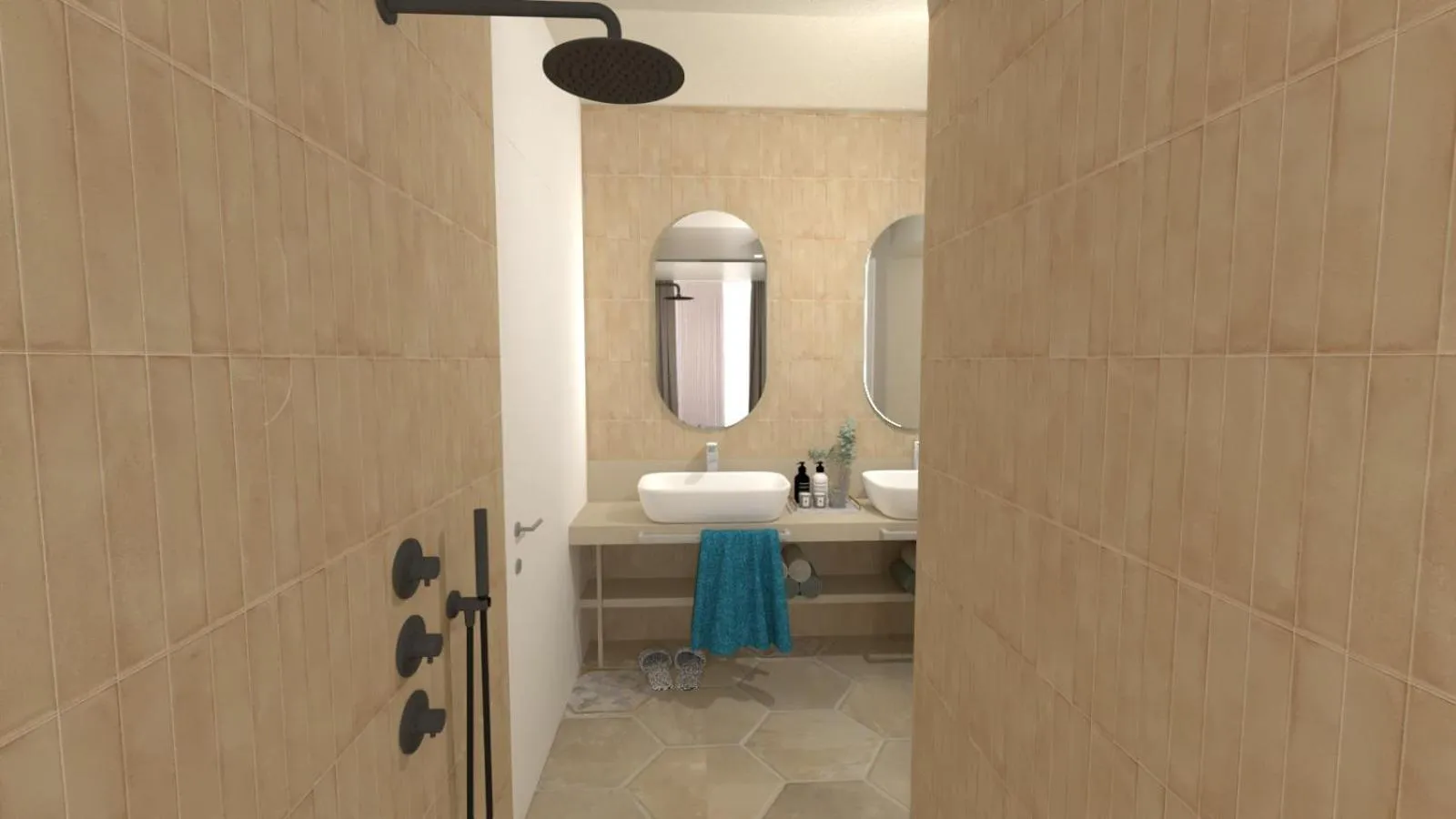 Shower in Antico Podere San Francesco