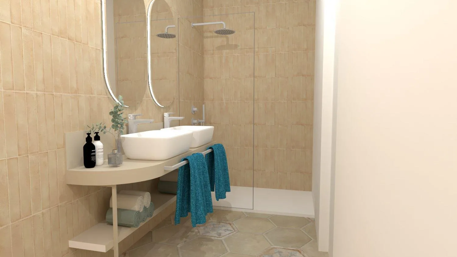 Shower in Antico Podere San Francesco