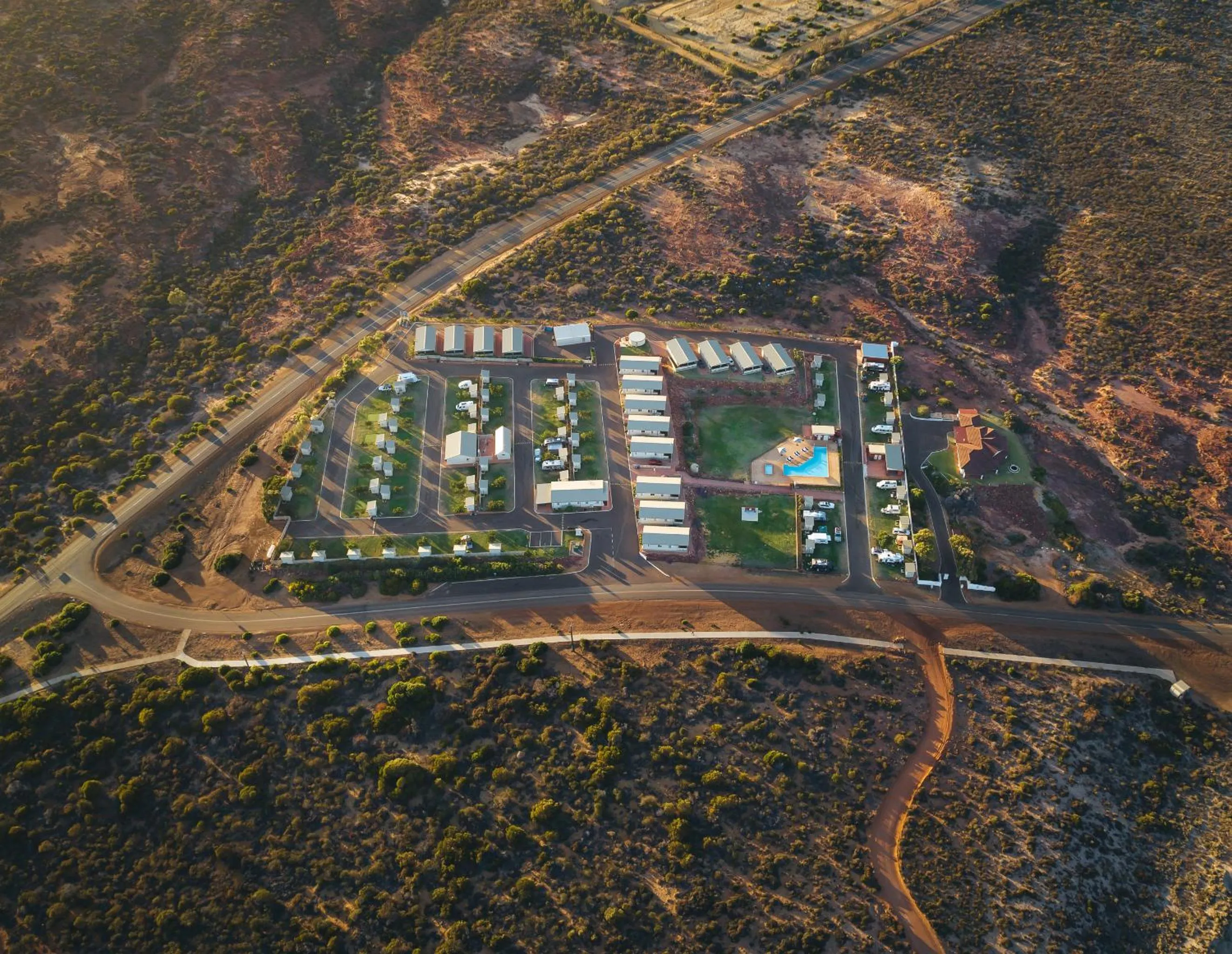 Property building in Kalbarri Red Bluff Tourist Park