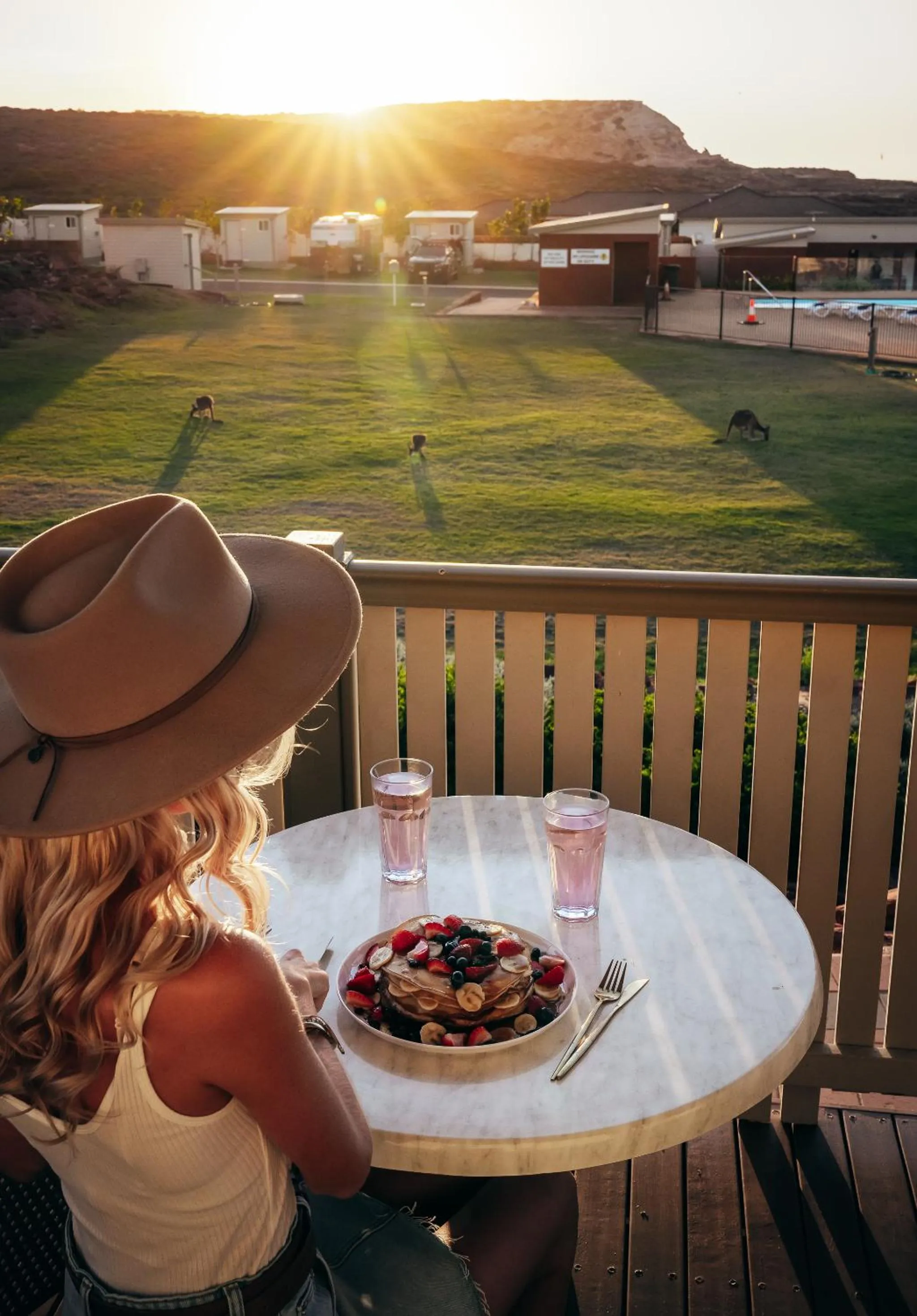 Balcony/Terrace in Kalbarri Red Bluff Tourist Park