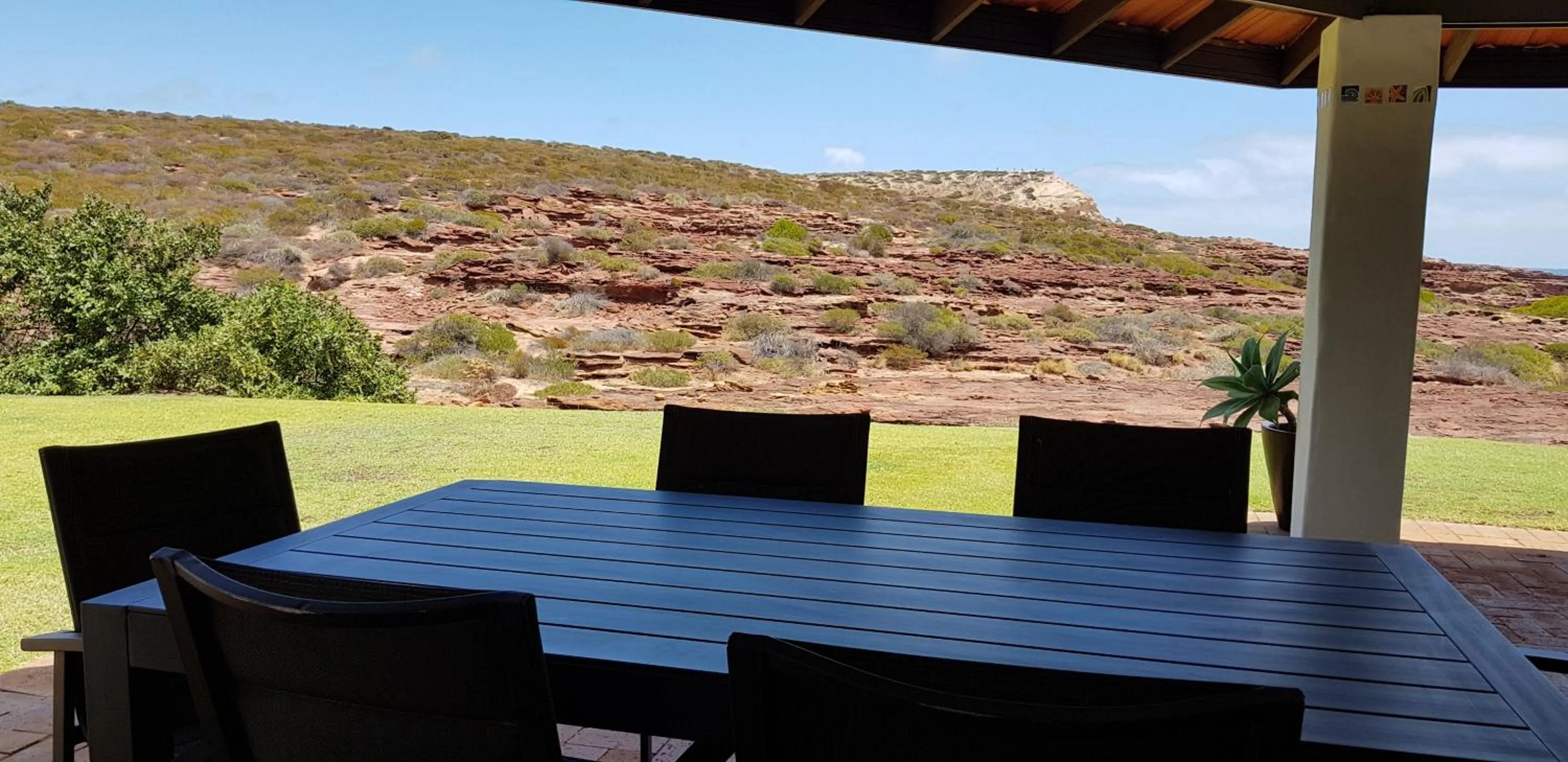 Balcony/Terrace in Kalbarri Red Bluff Tourist Park