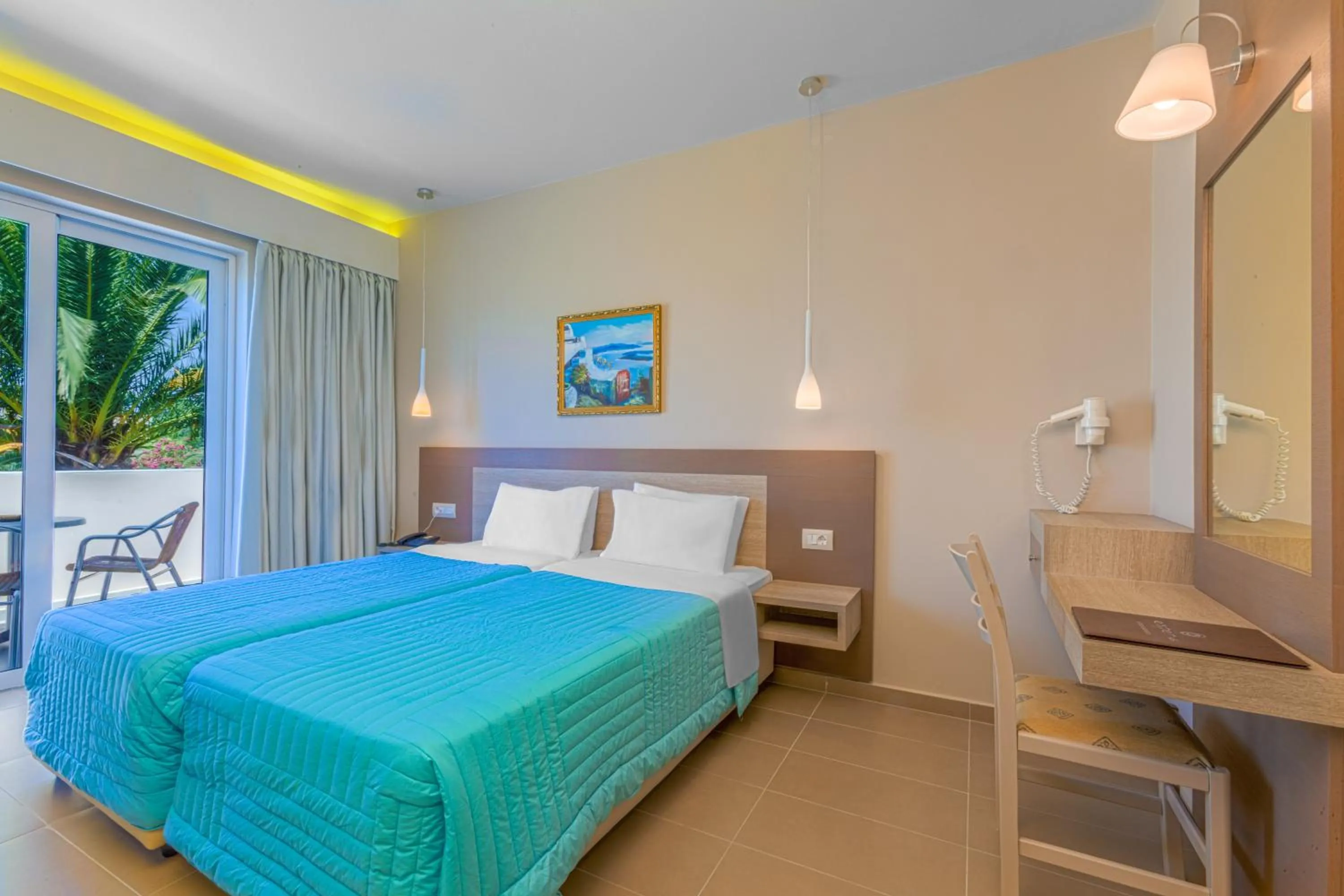 Bed in Hotel Esperia