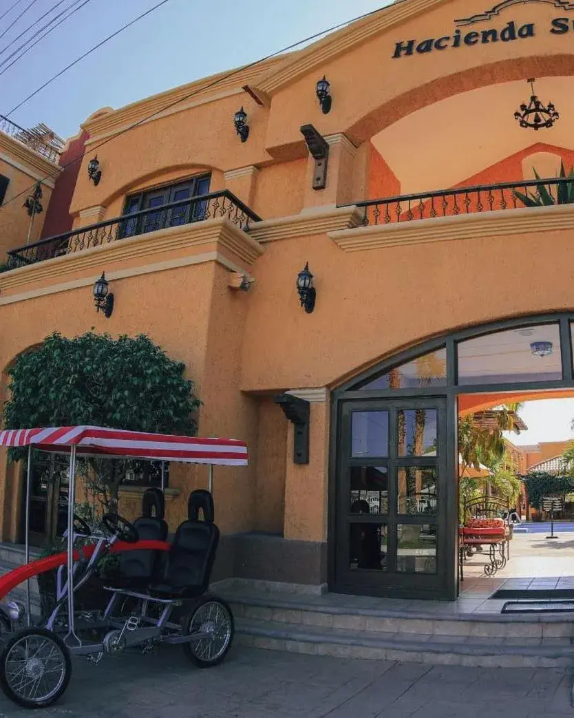 Facade/entrance in Hacienda Suites Loreto Facade/entrance in Hacienda Suites Loreto
