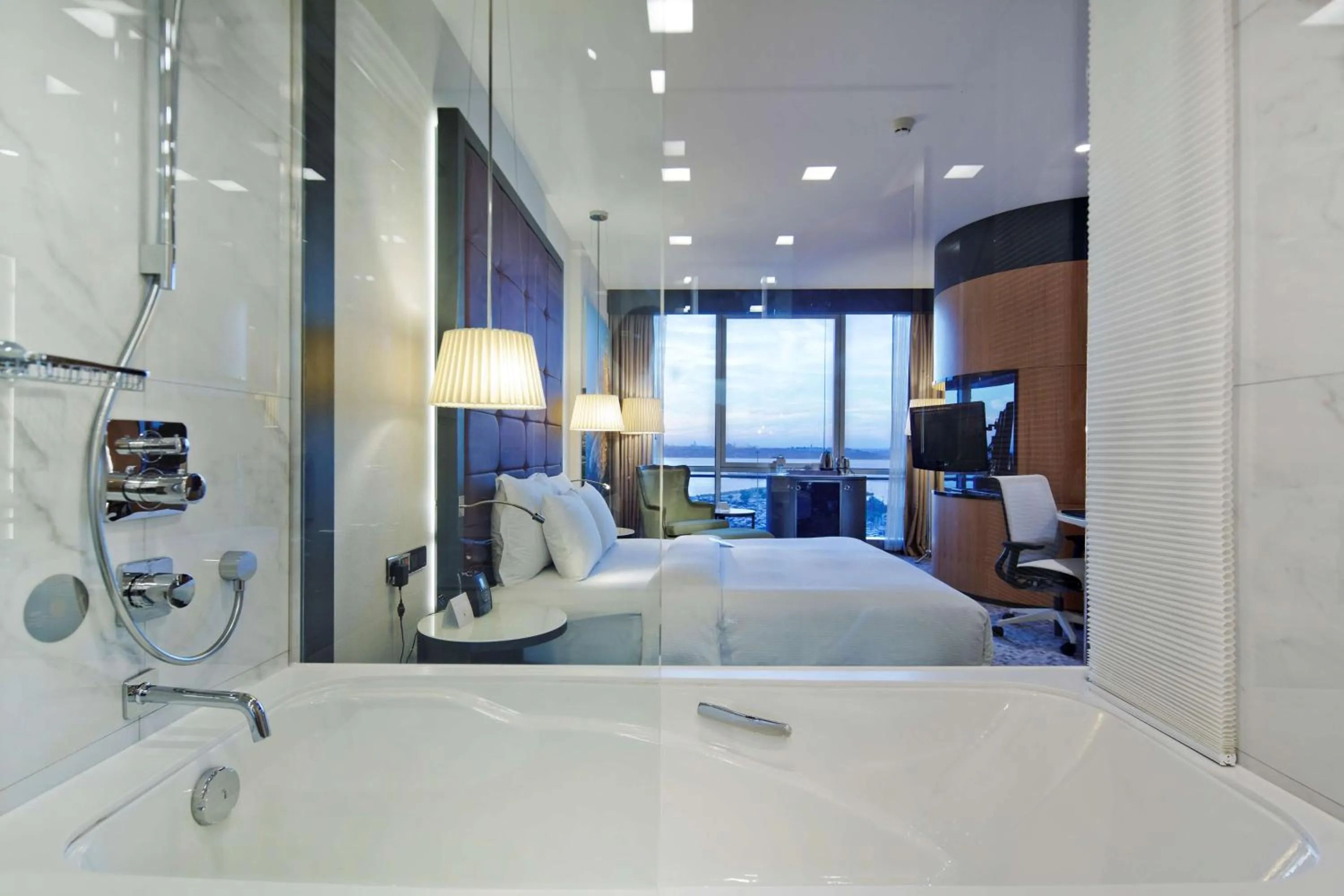 Bathroom, Bed in DoubleTree By Hilton Istanbul - Moda