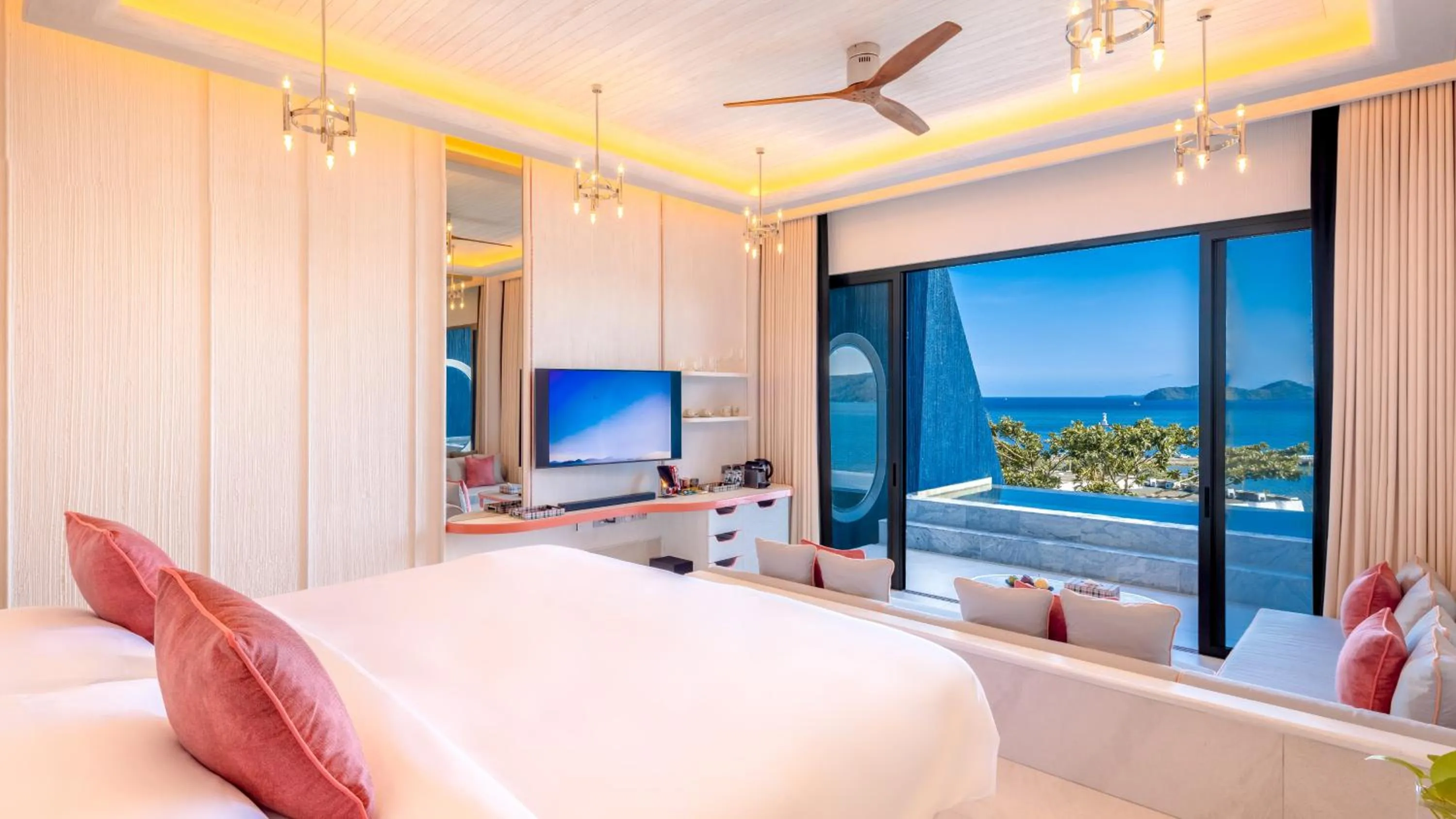 Bed in Sri Panwa Phuket Luxury Pool Villa Hotel - SHA Plus