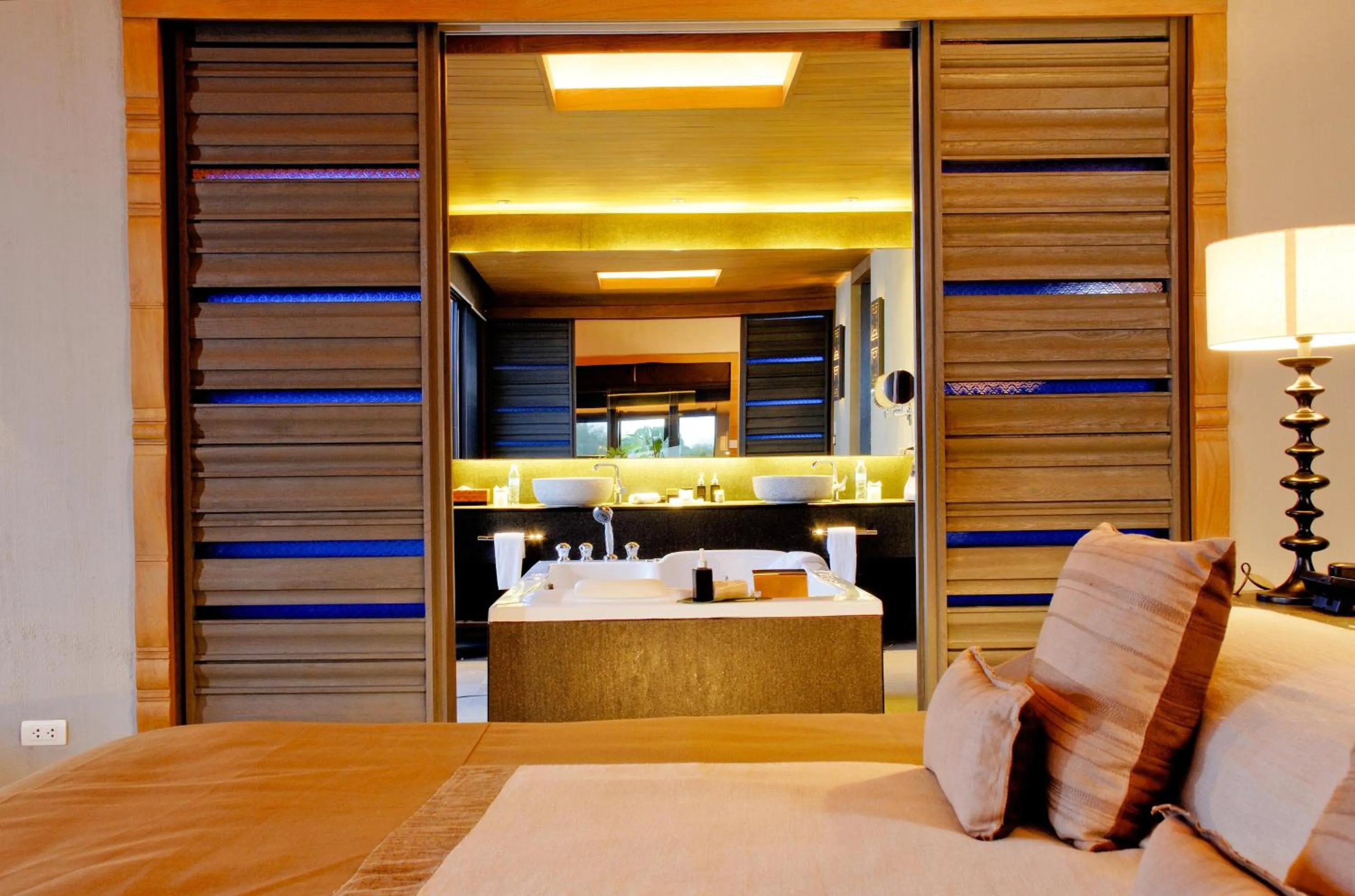 Bed in Sri Panwa Phuket Luxury Pool Villa Hotel - SHA Plus
