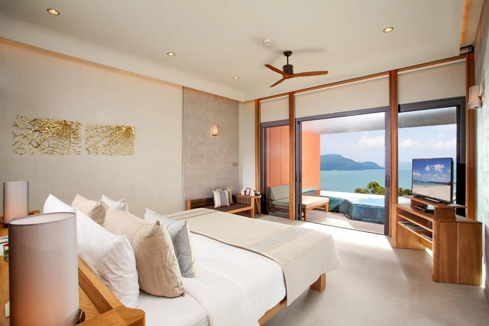 Bed in Sri Panwa Phuket Luxury Pool Villa Hotel - SHA Plus