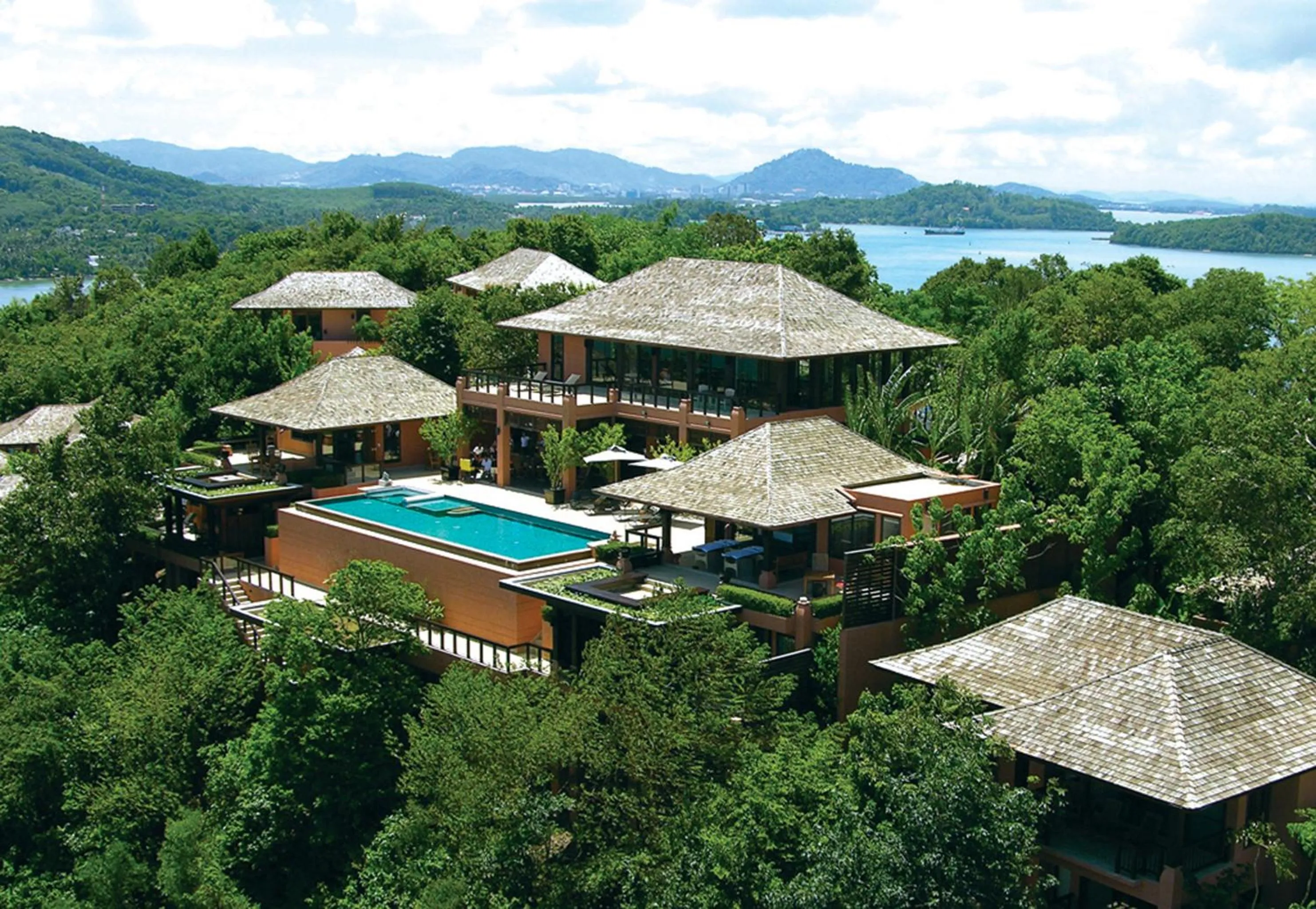 Bird's eye view in Sri Panwa Phuket Luxury Pool Villa Hotel - SHA Plus