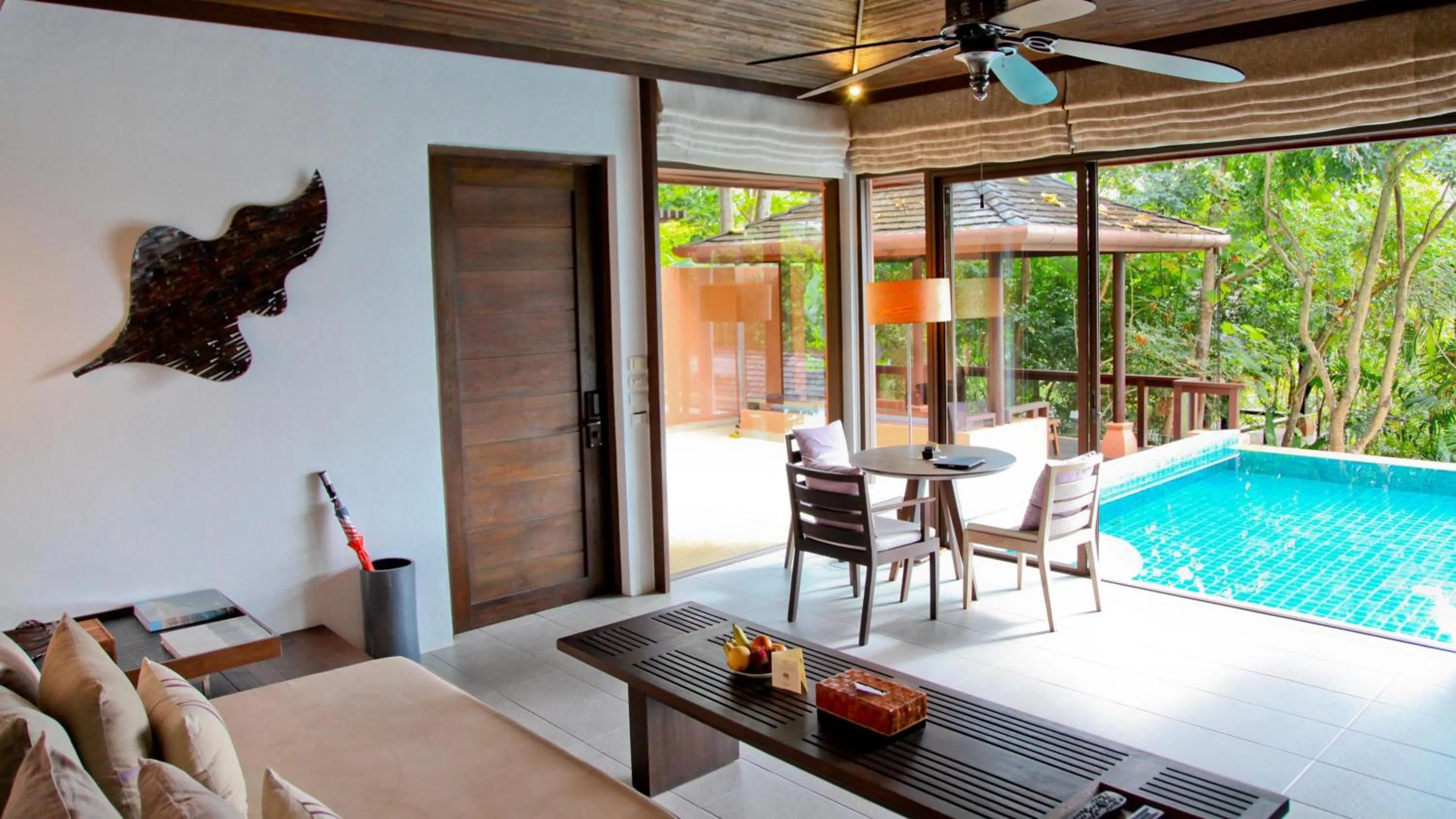 Living room in Sri Panwa Phuket Luxury Pool Villa Hotel - SHA Plus
