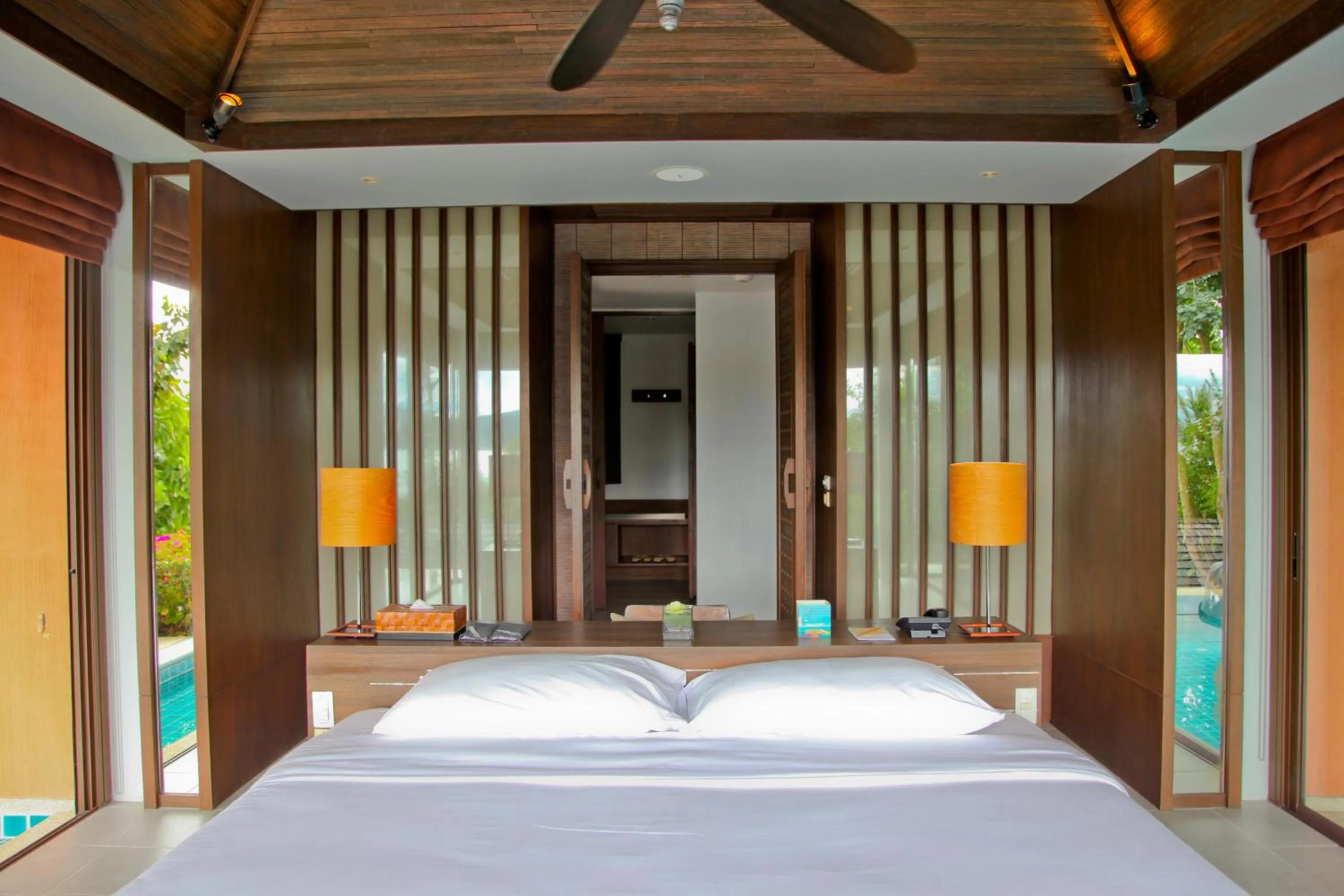 Bed in Sri Panwa Phuket Luxury Pool Villa Hotel - SHA Plus