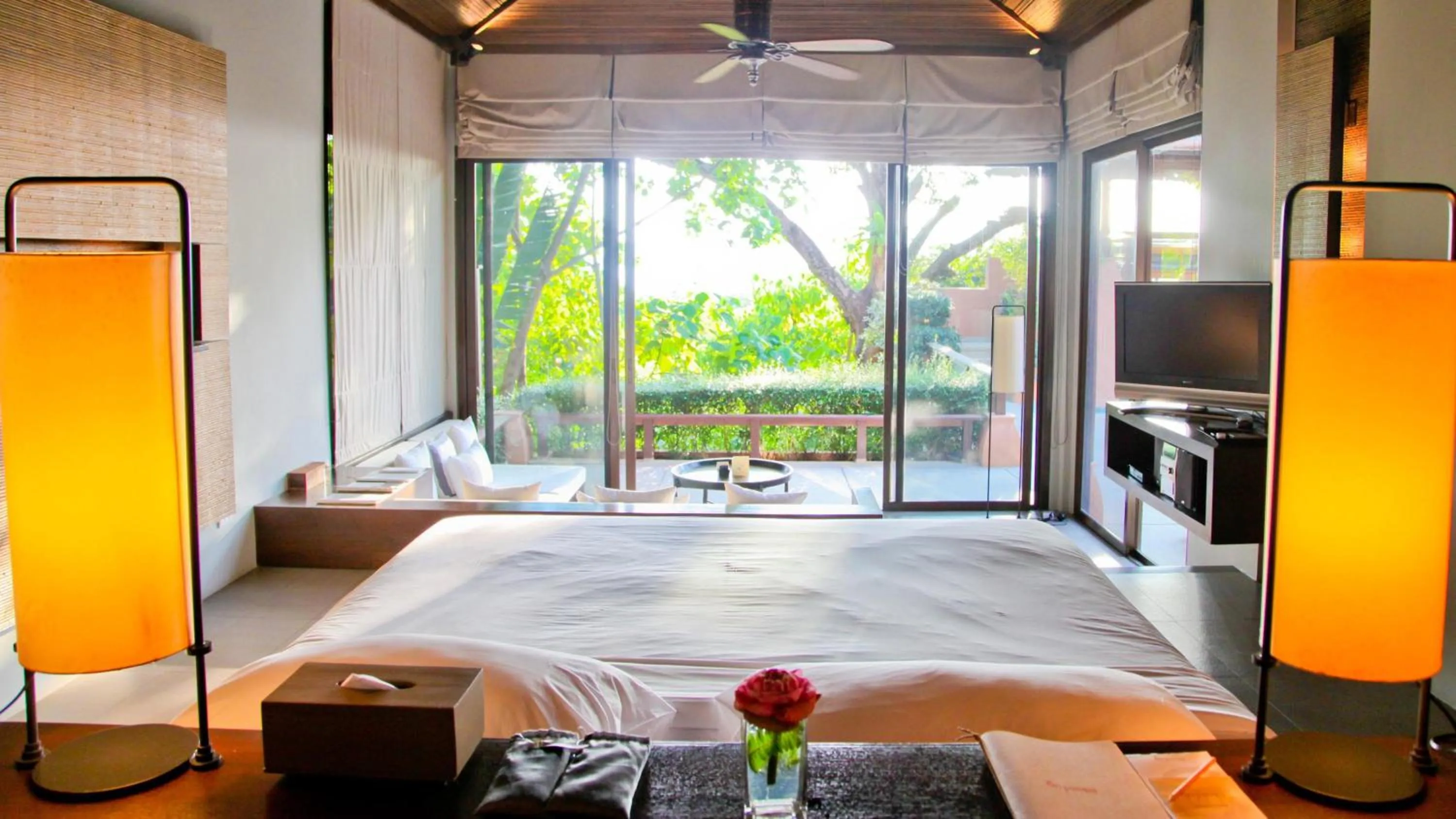 Bed in Sri Panwa Phuket Luxury Pool Villa Hotel - SHA Plus