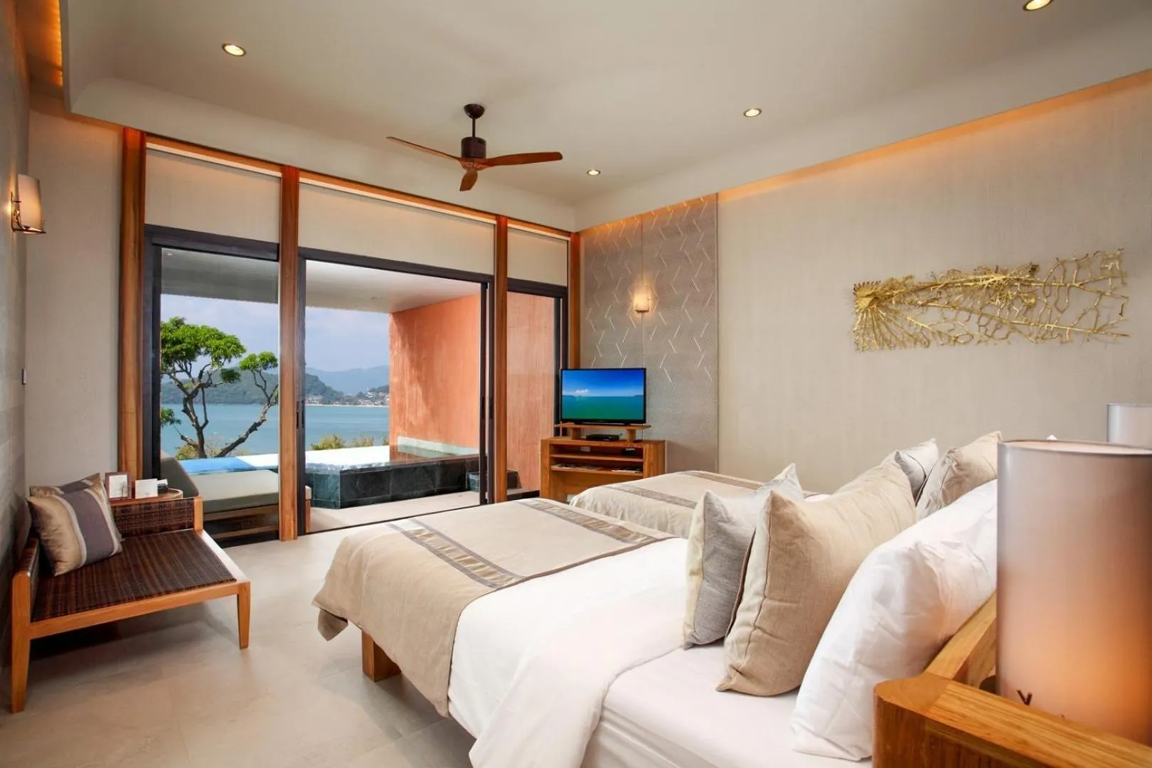 Bed in Sri Panwa Phuket Luxury Pool Villa Hotel - SHA Plus