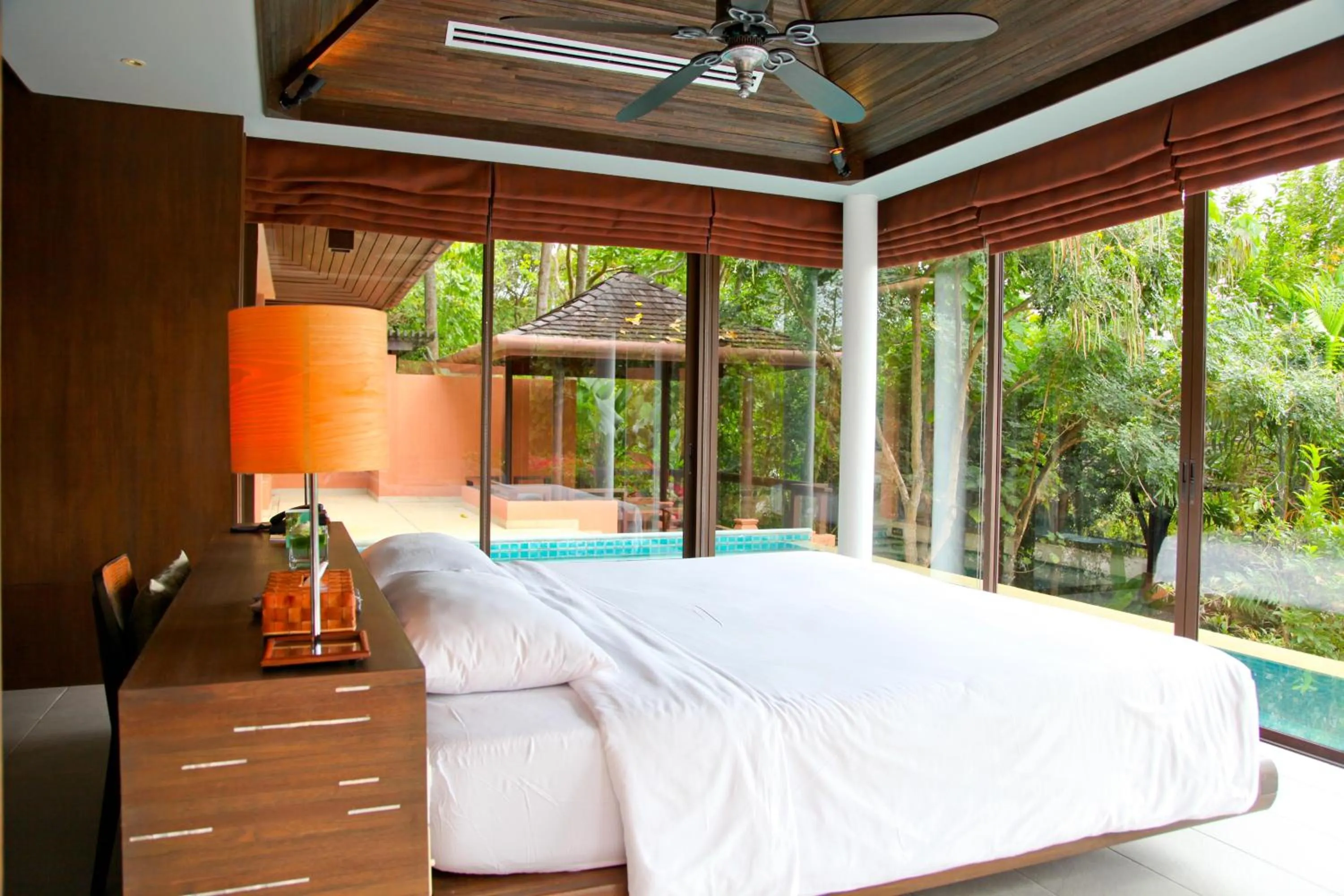 Bed in Sri Panwa Phuket Luxury Pool Villa Hotel - SHA Plus