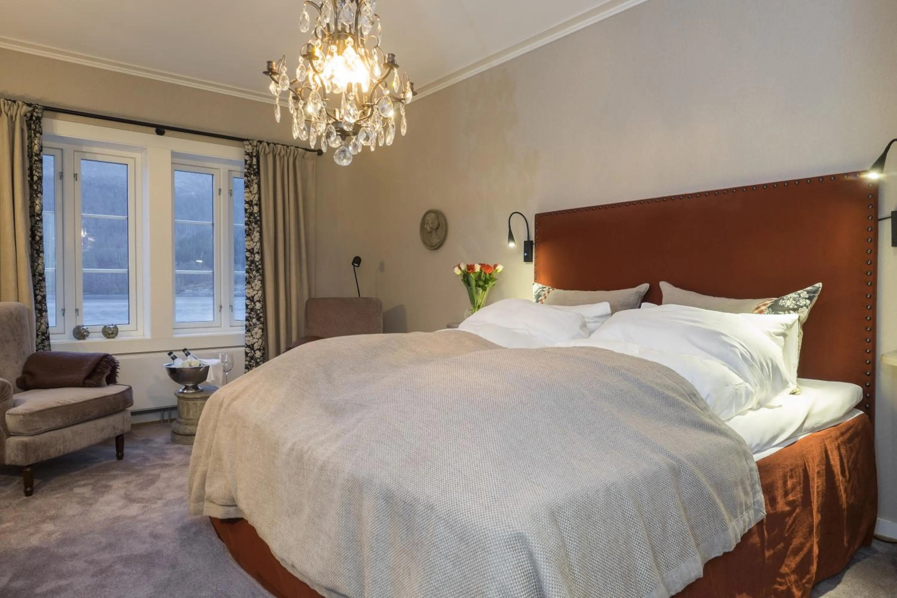 Bed in Angvik Gamle Handelssted - by Classic Norway Hotels