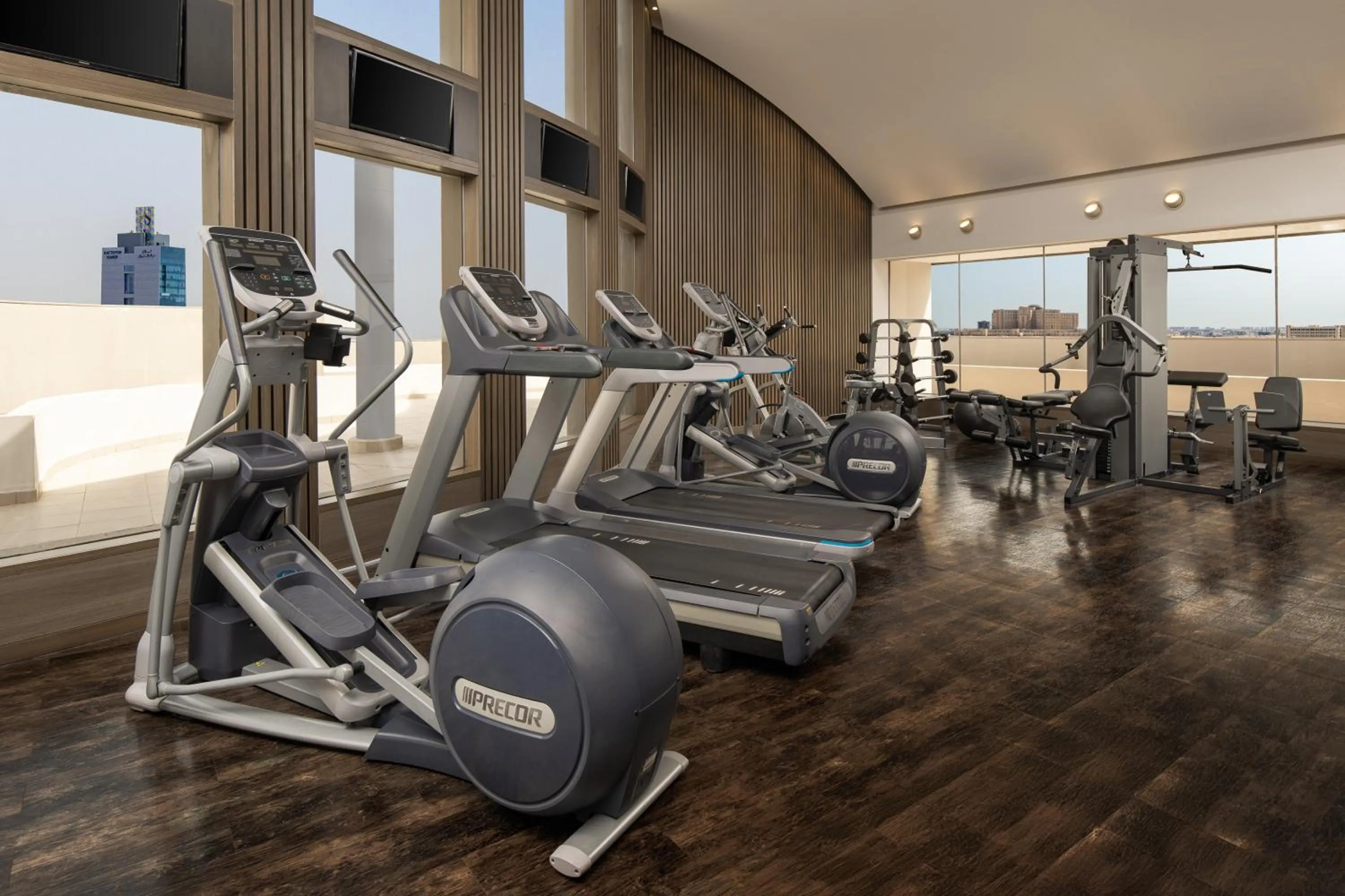 Fitness centre/facilities in Carlton Al Moaibed Hotel