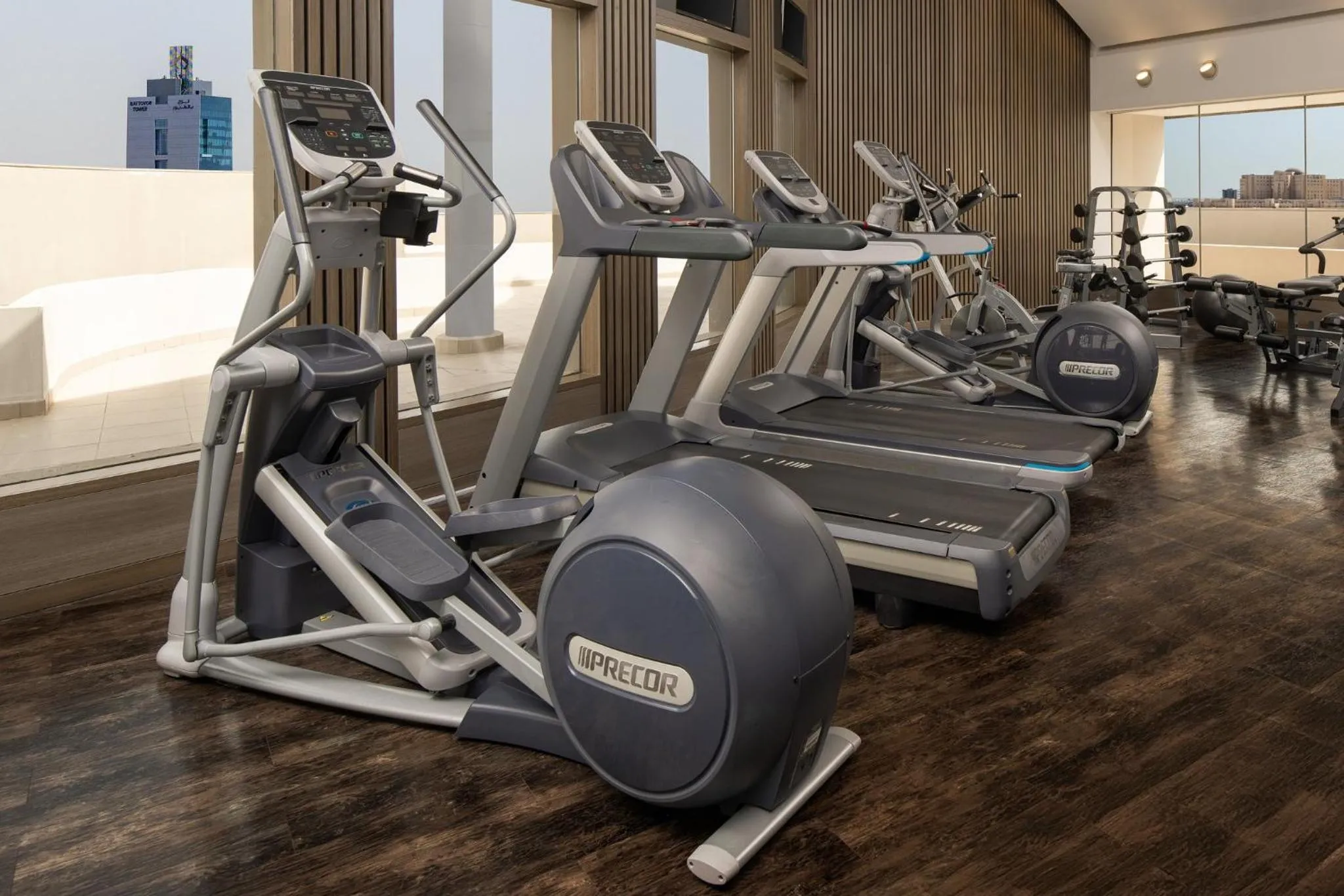Fitness centre/facilities in Carlton Al Moaibed Hotel