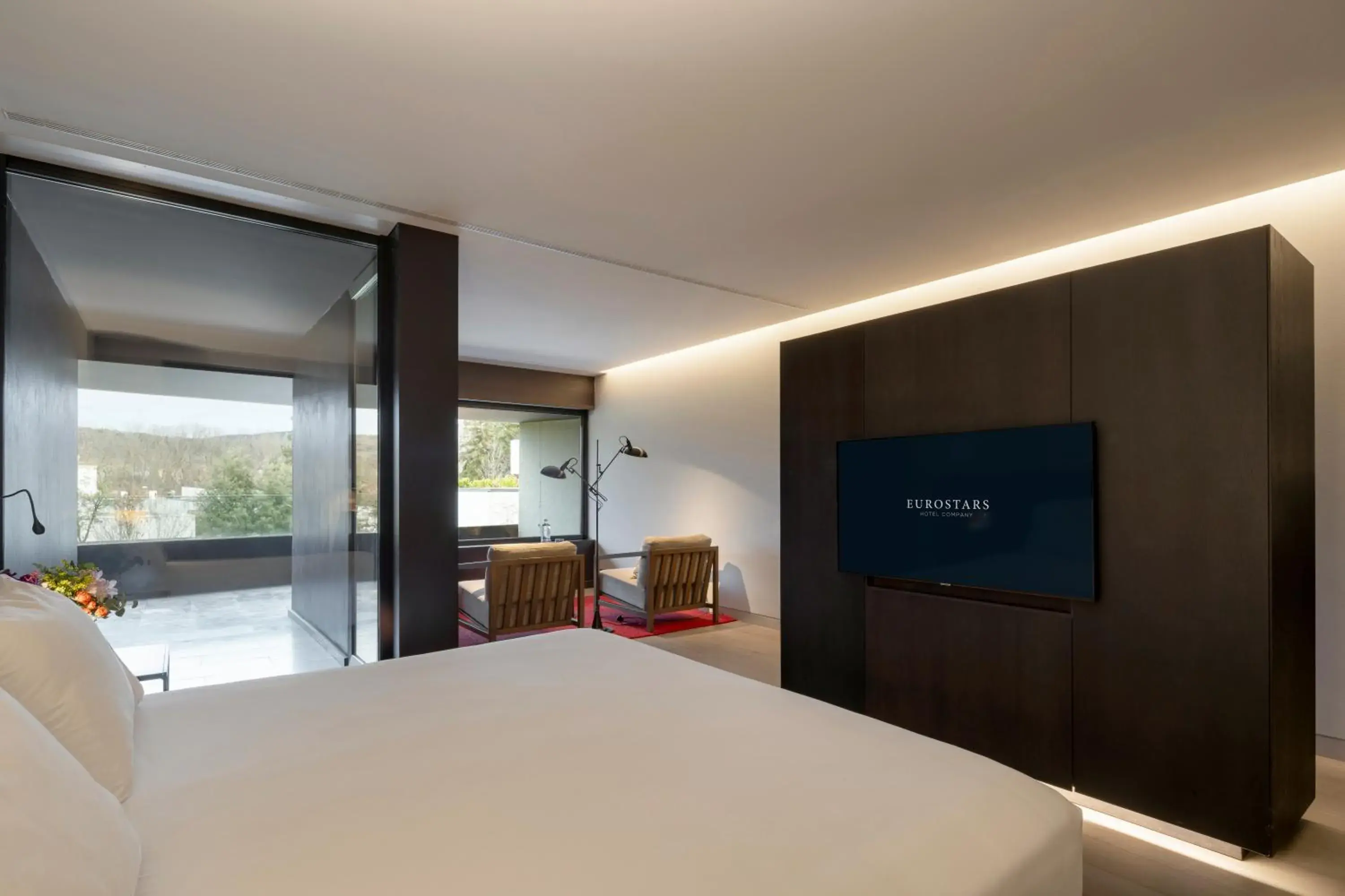 Bed in Eurostars Pamplona Bed in Eurostars Pamplona