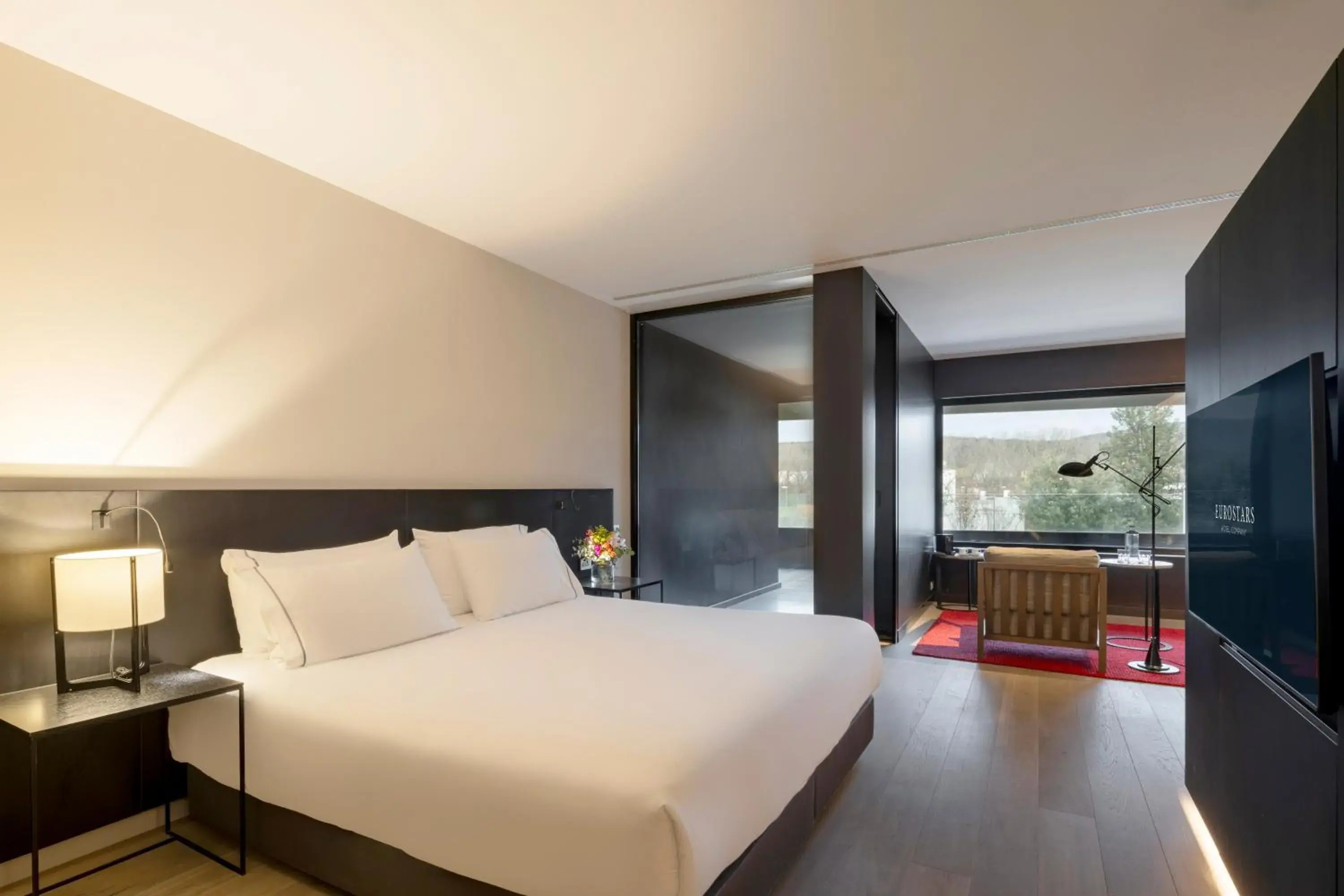 Bed in Eurostars Pamplona Bed in Eurostars Pamplona