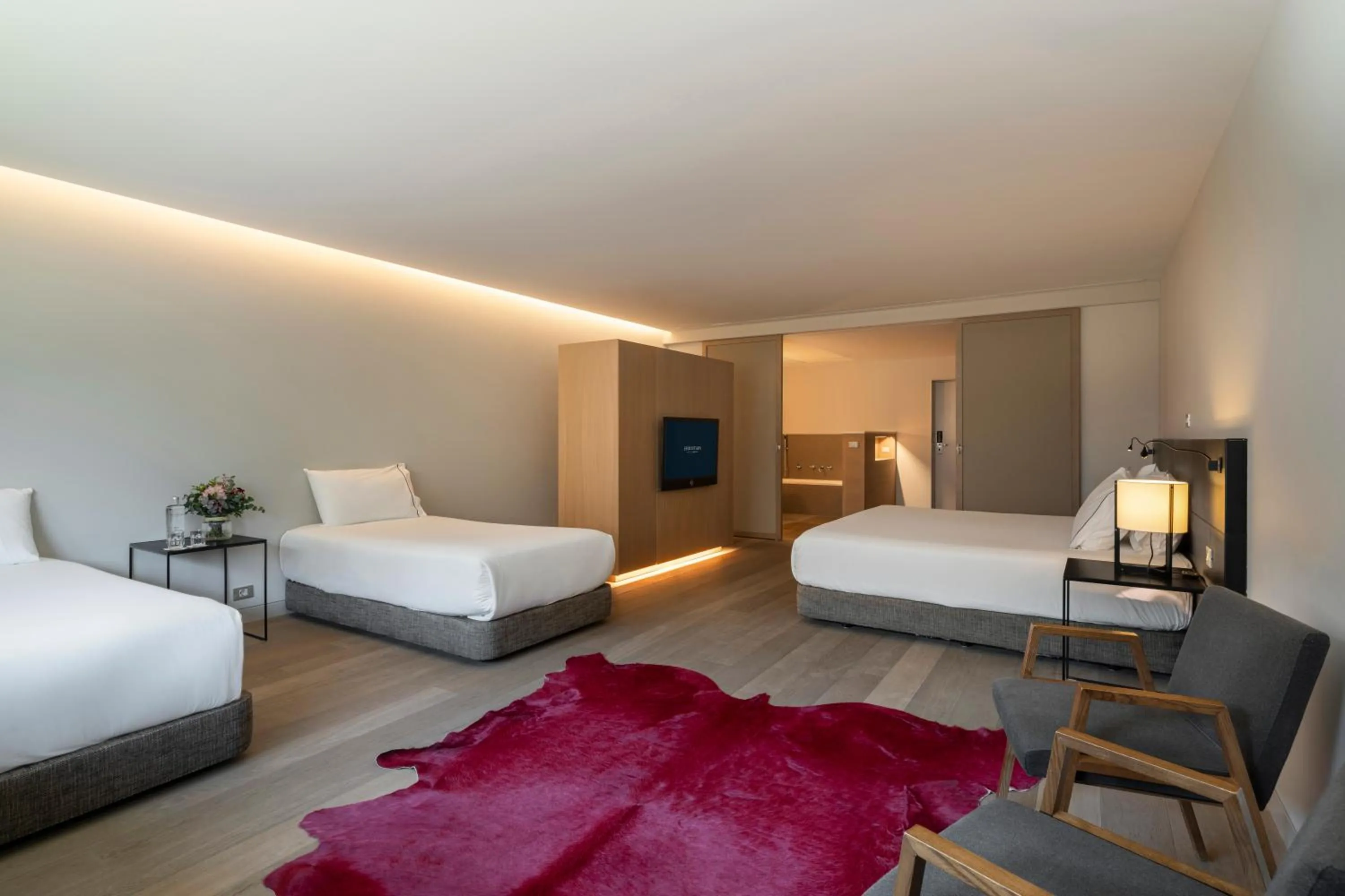 Bed in Eurostars Pamplona