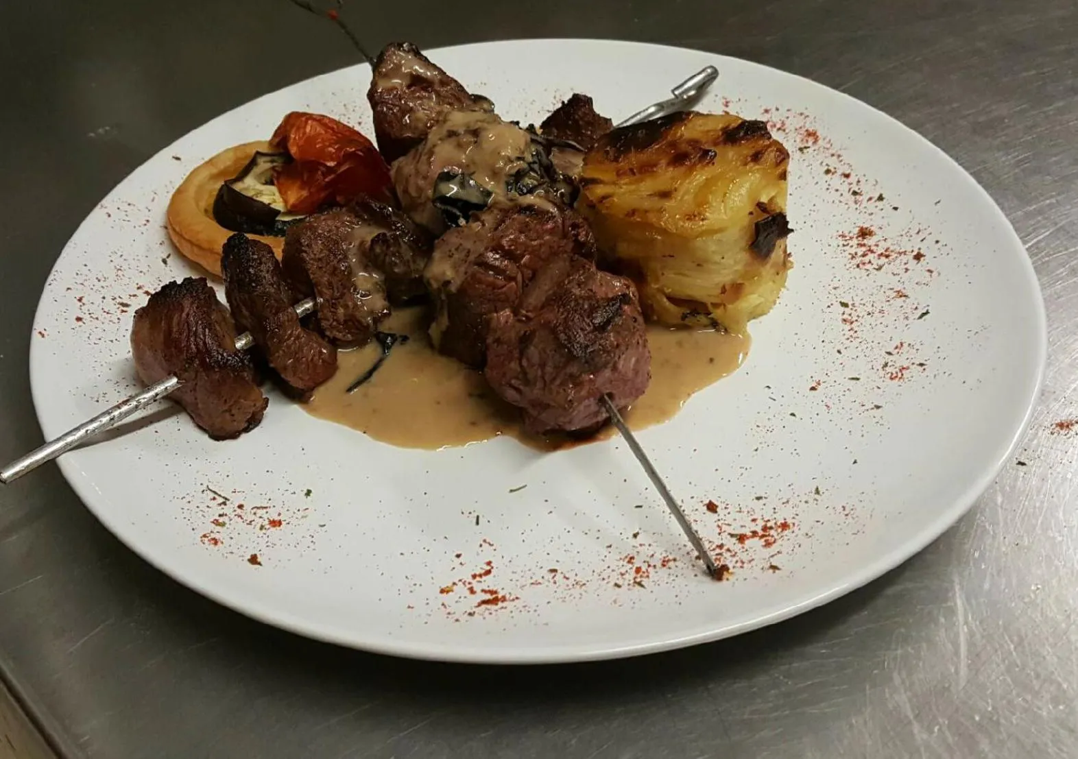 Food close-up in L'Auberge de Teissières