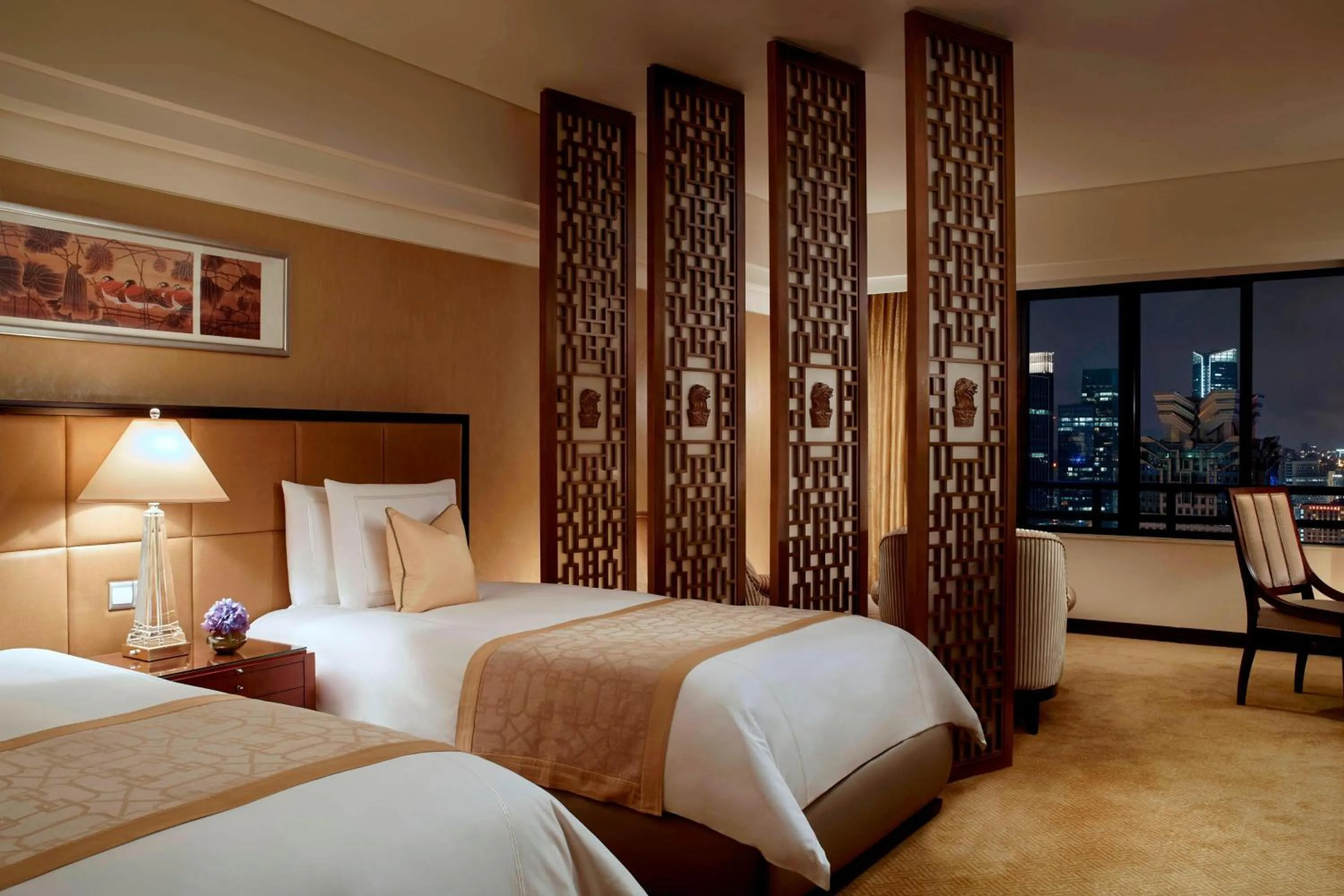 Bedroom, Bed in The Portman Ritz-Carlton Shanghai - Prime Shanghai hub for elite travelers