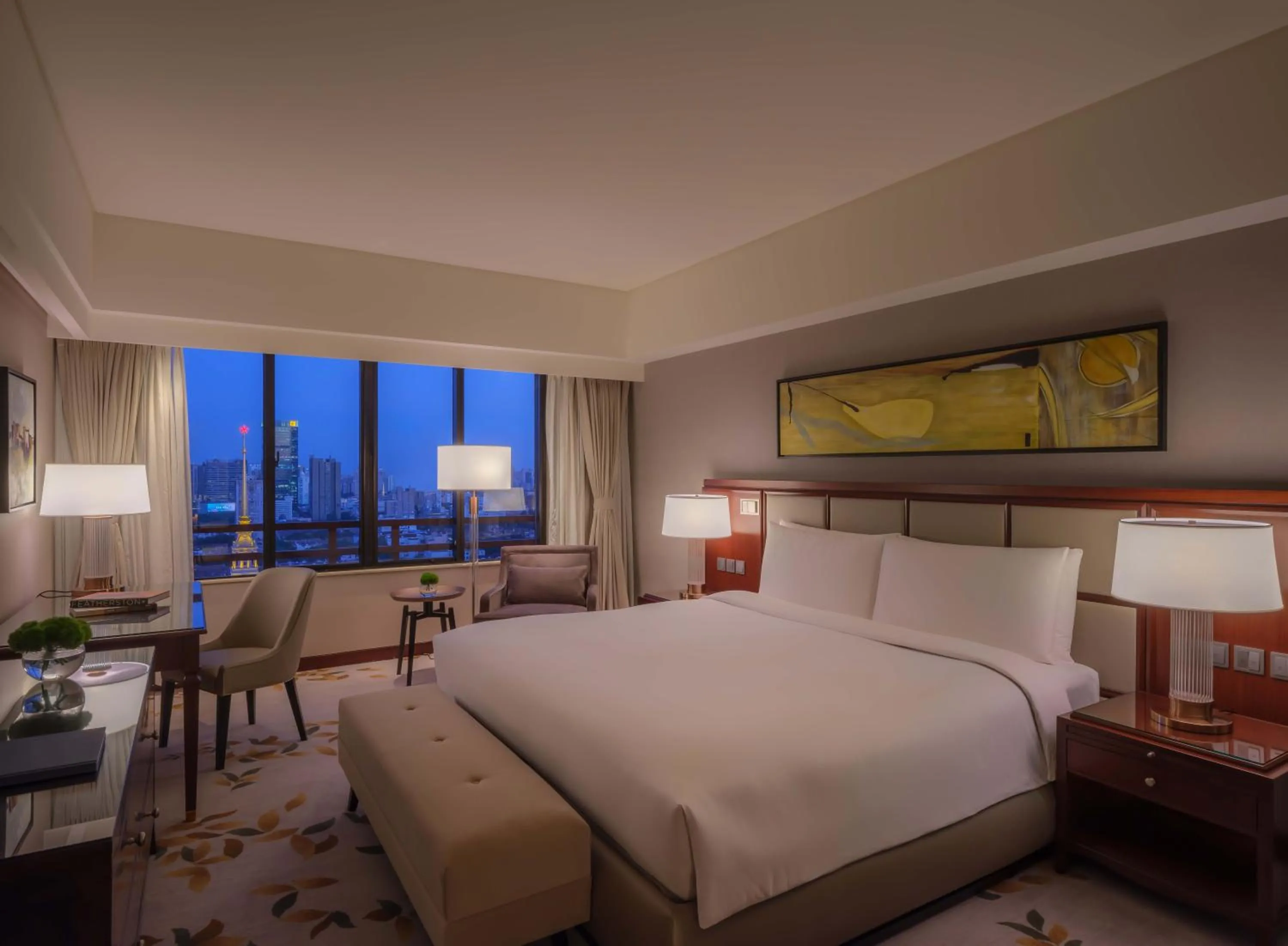 Bedroom, Bed in The Portman Ritz-Carlton Shanghai - Prime Shanghai hub for elite travelers