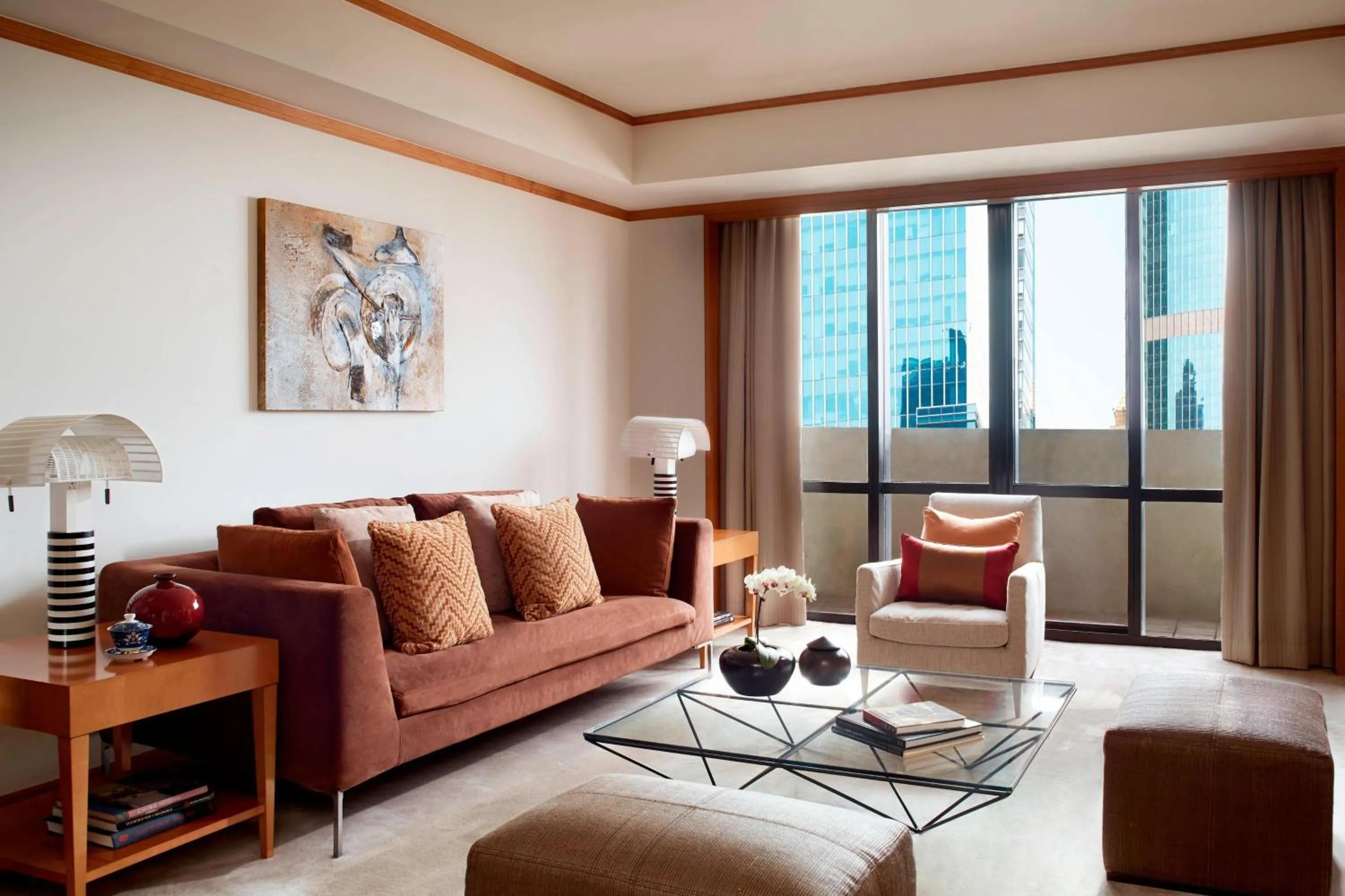 Living room in The Portman Ritz-Carlton Shanghai - Prime Shanghai hub for elite travelers