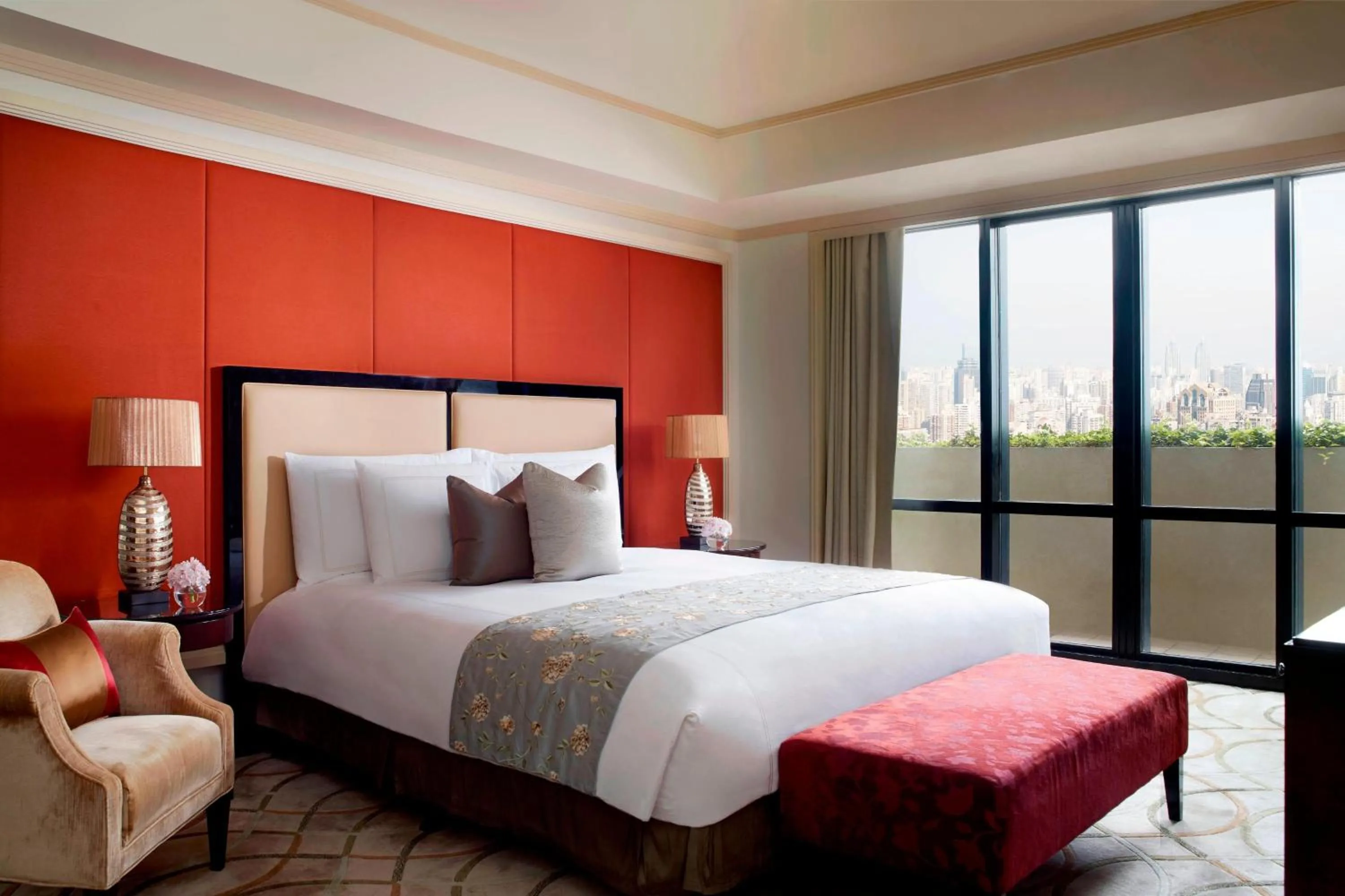 Bedroom, Bed in The Portman Ritz-Carlton Shanghai - Prime Shanghai hub for elite travelers