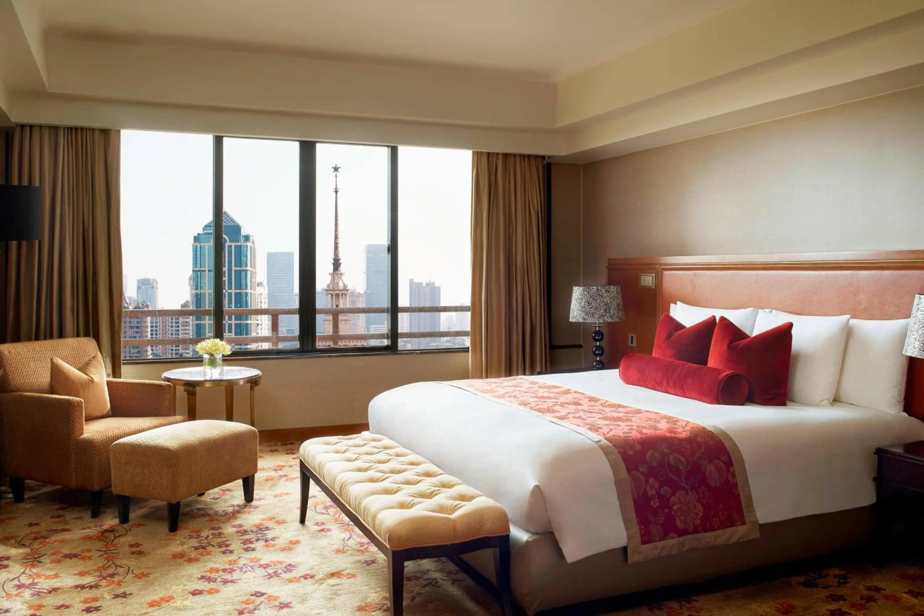 Bedroom, Bed in The Portman Ritz-Carlton Shanghai - Prime Shanghai hub for elite travelers