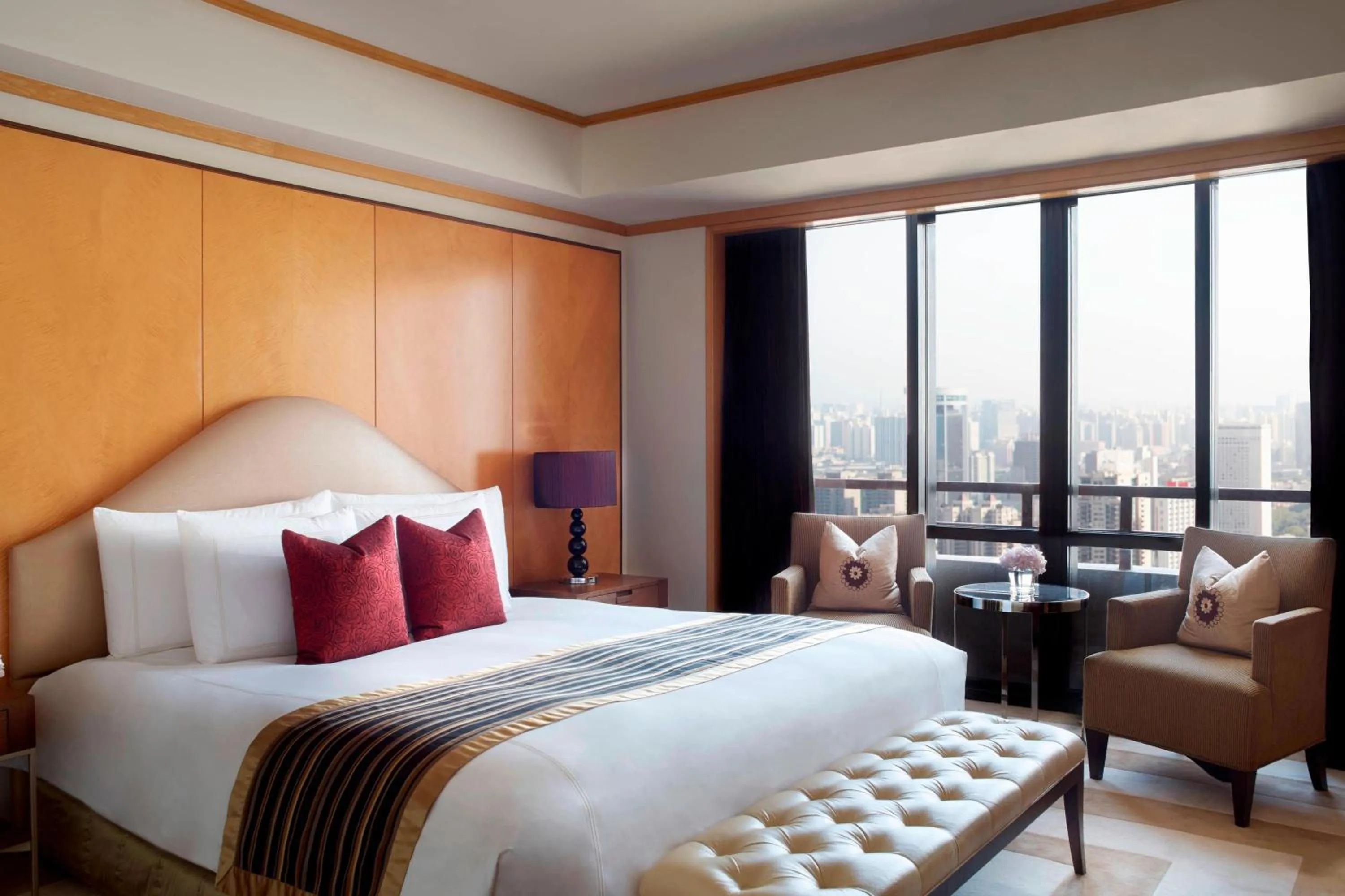 Bedroom, Bed in The Portman Ritz-Carlton Shanghai - Prime Shanghai hub for elite travelers