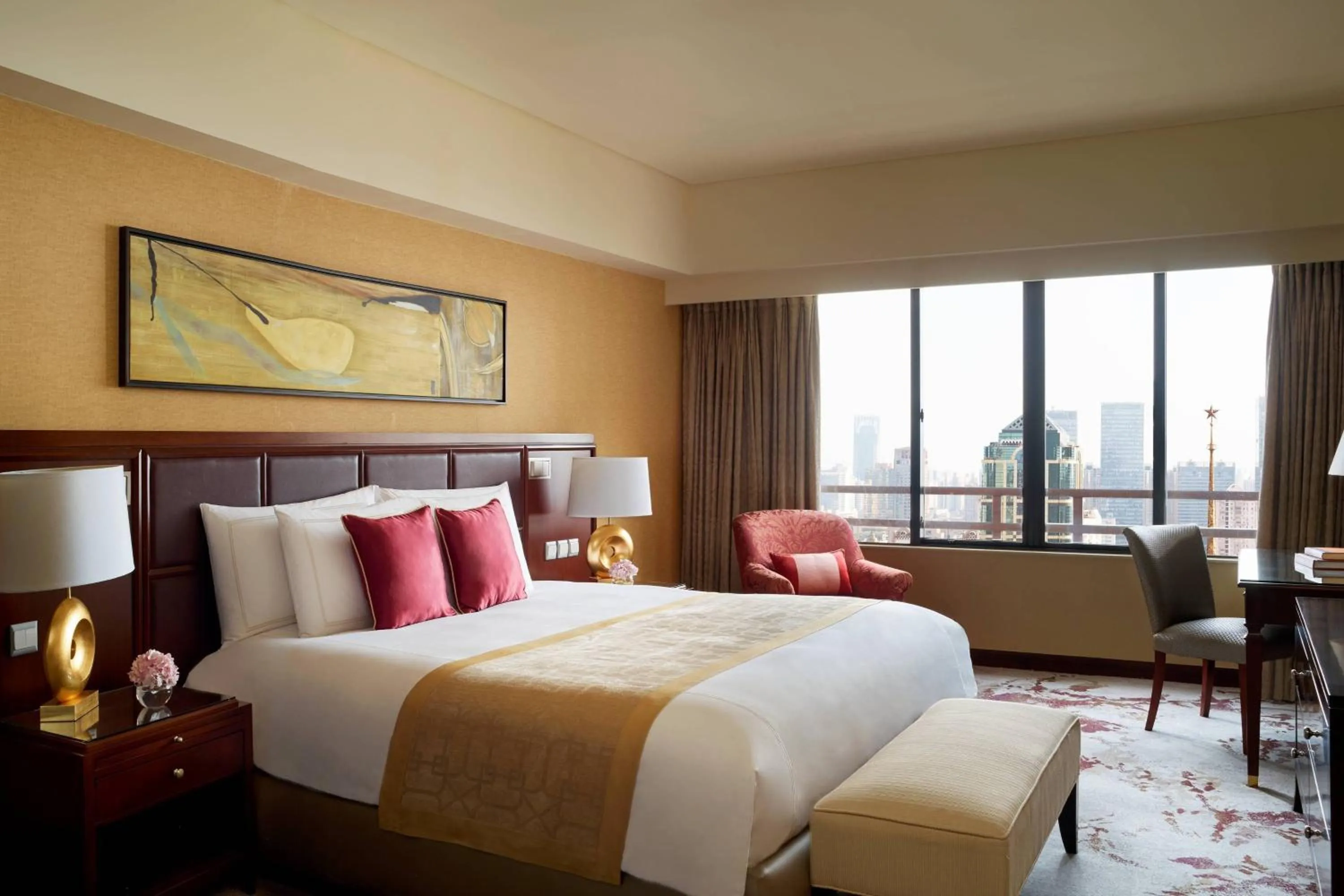 Bedroom, Bed in The Portman Ritz-Carlton Shanghai - Prime Shanghai hub for elite travelers