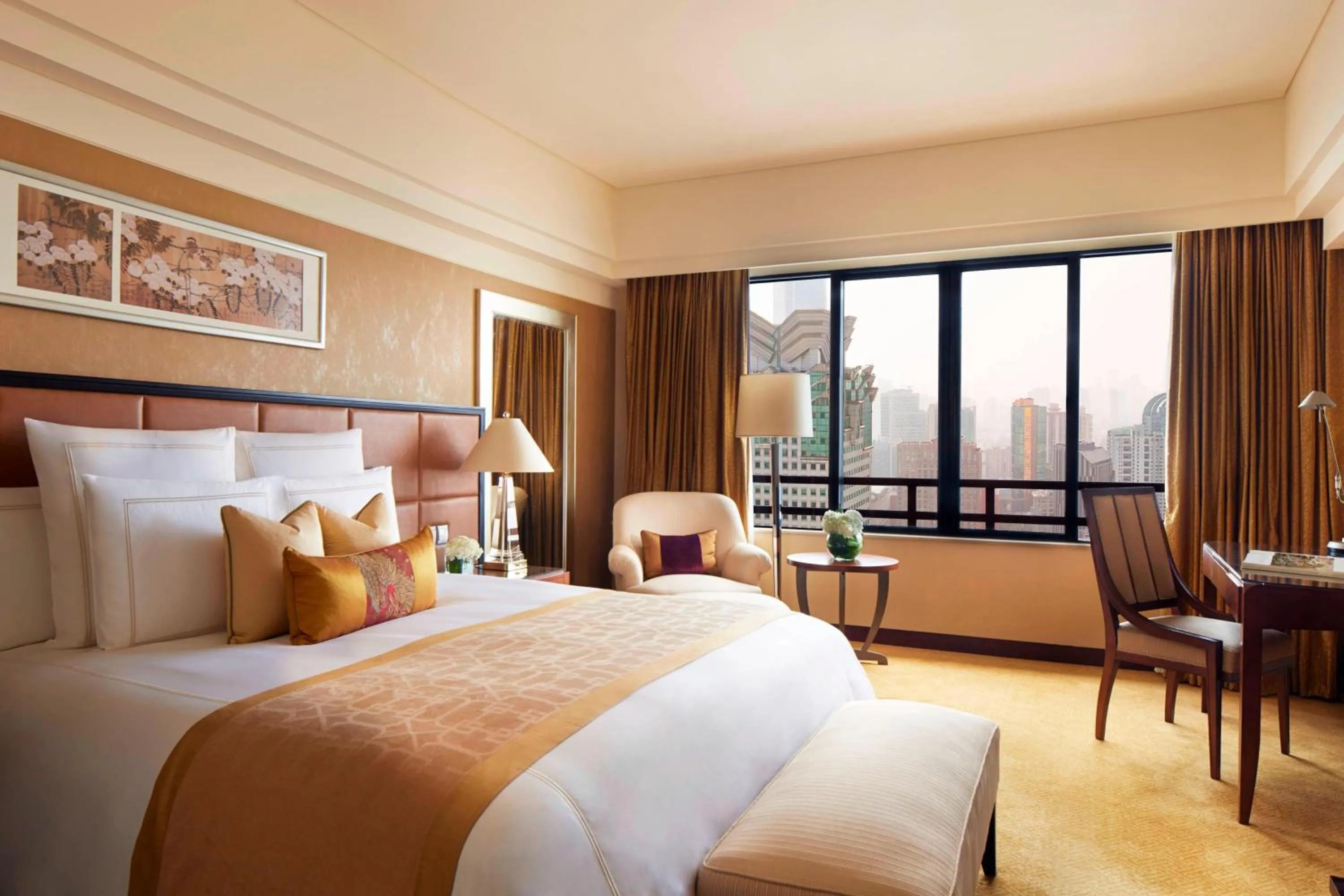 Photo of the whole room, Bed in The Portman Ritz-Carlton Shanghai - Prime Shanghai hub for elite travelers
