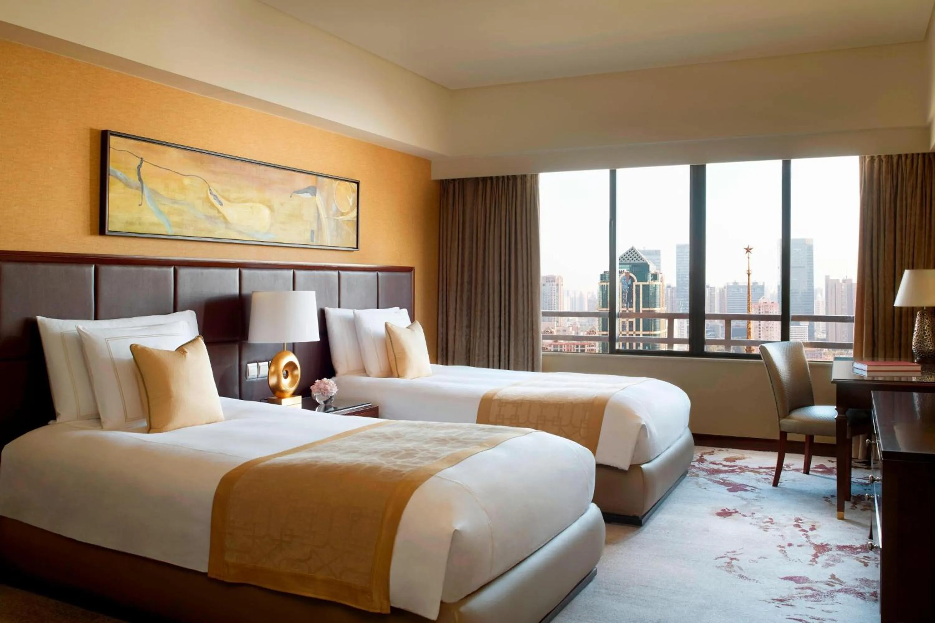 Bedroom, Bed in The Portman Ritz-Carlton Shanghai - Prime Shanghai hub for elite travelers