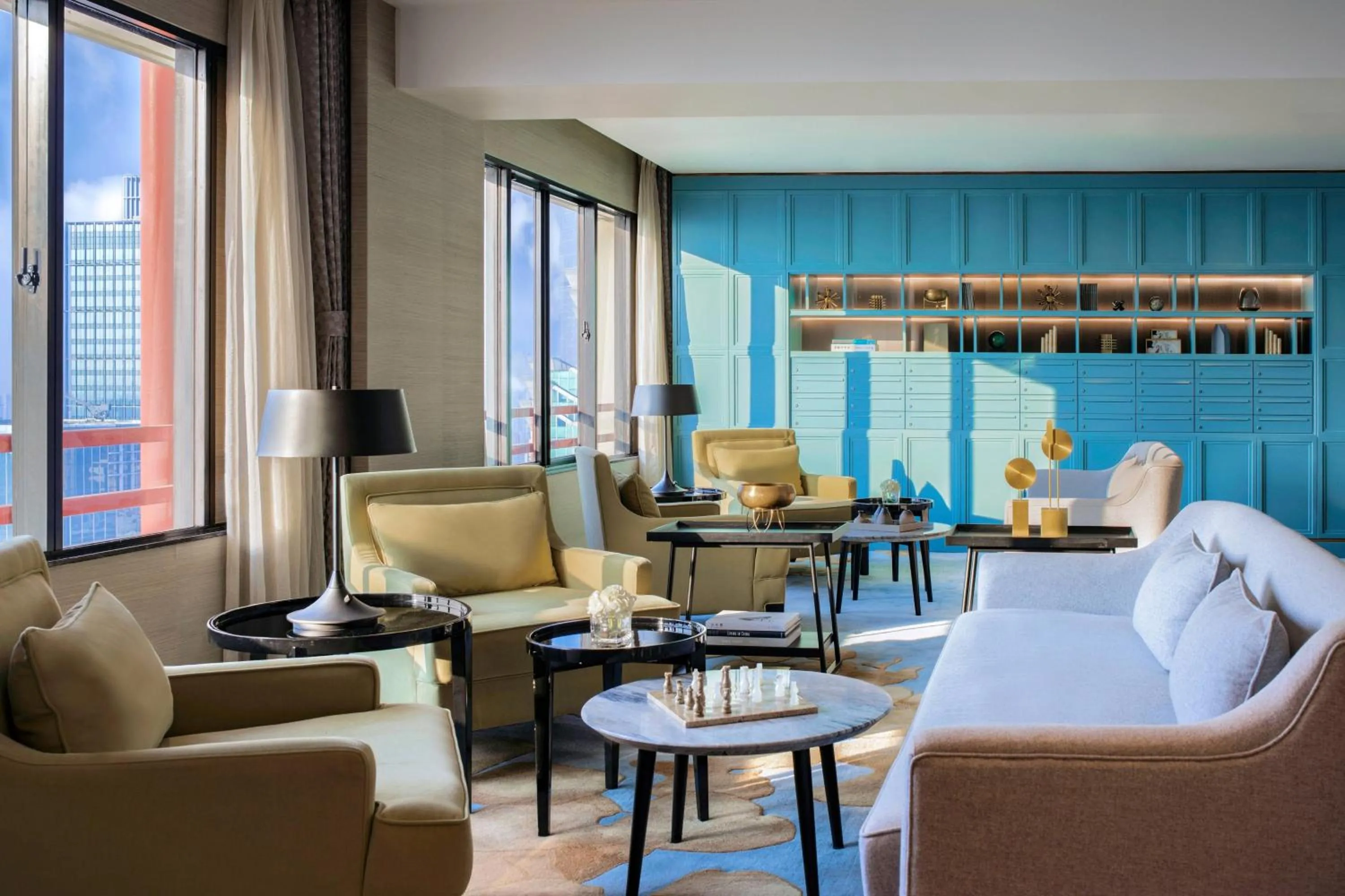 Lounge or bar in The Portman Ritz-Carlton Shanghai - Prime Shanghai hub for elite travelers