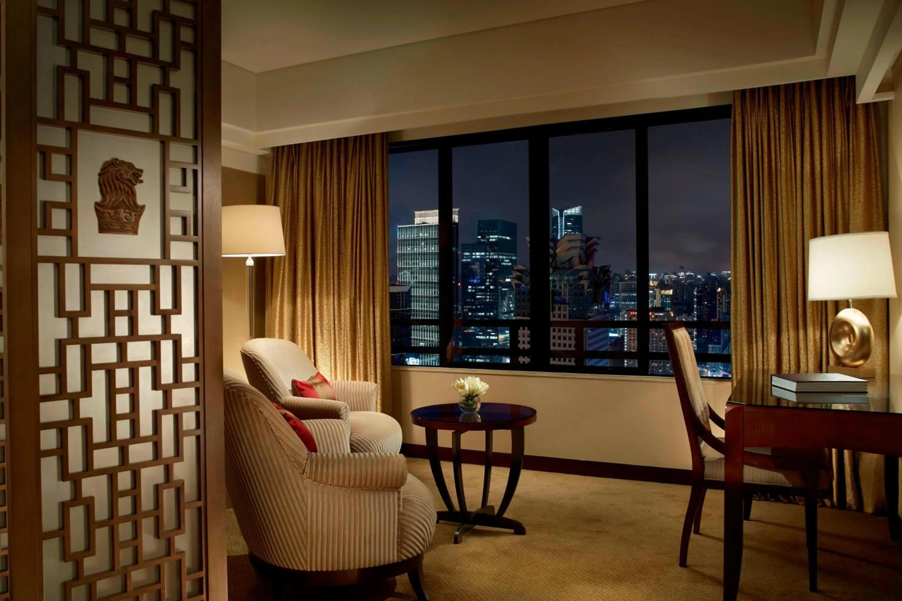 Living room in The Portman Ritz-Carlton Shanghai - Prime Shanghai hub for elite travelers