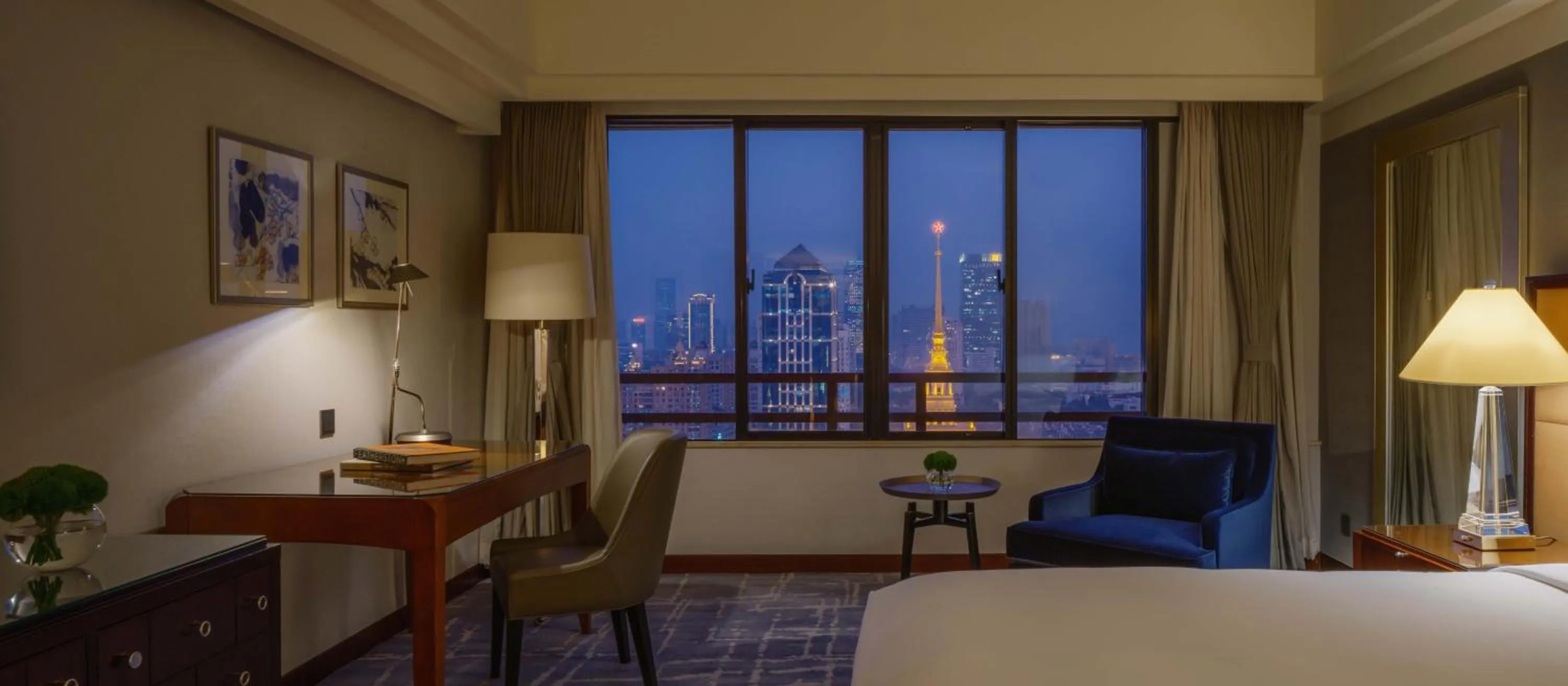 Bed in The Portman Ritz-Carlton Shanghai - Prime Shanghai hub for elite travelers