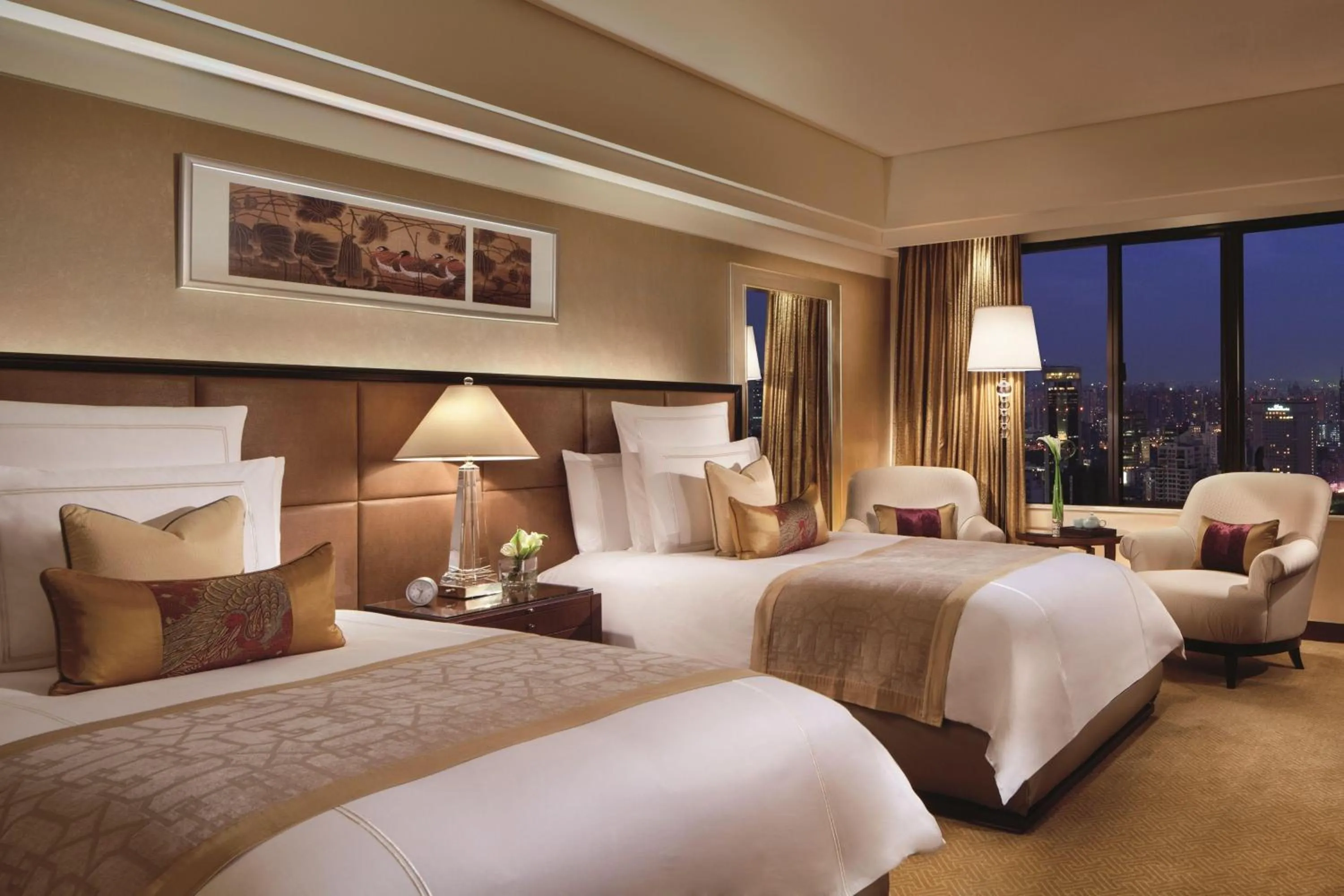 Photo of the whole room, Bed in The Portman Ritz-Carlton Shanghai - Prime Shanghai hub for elite travelers