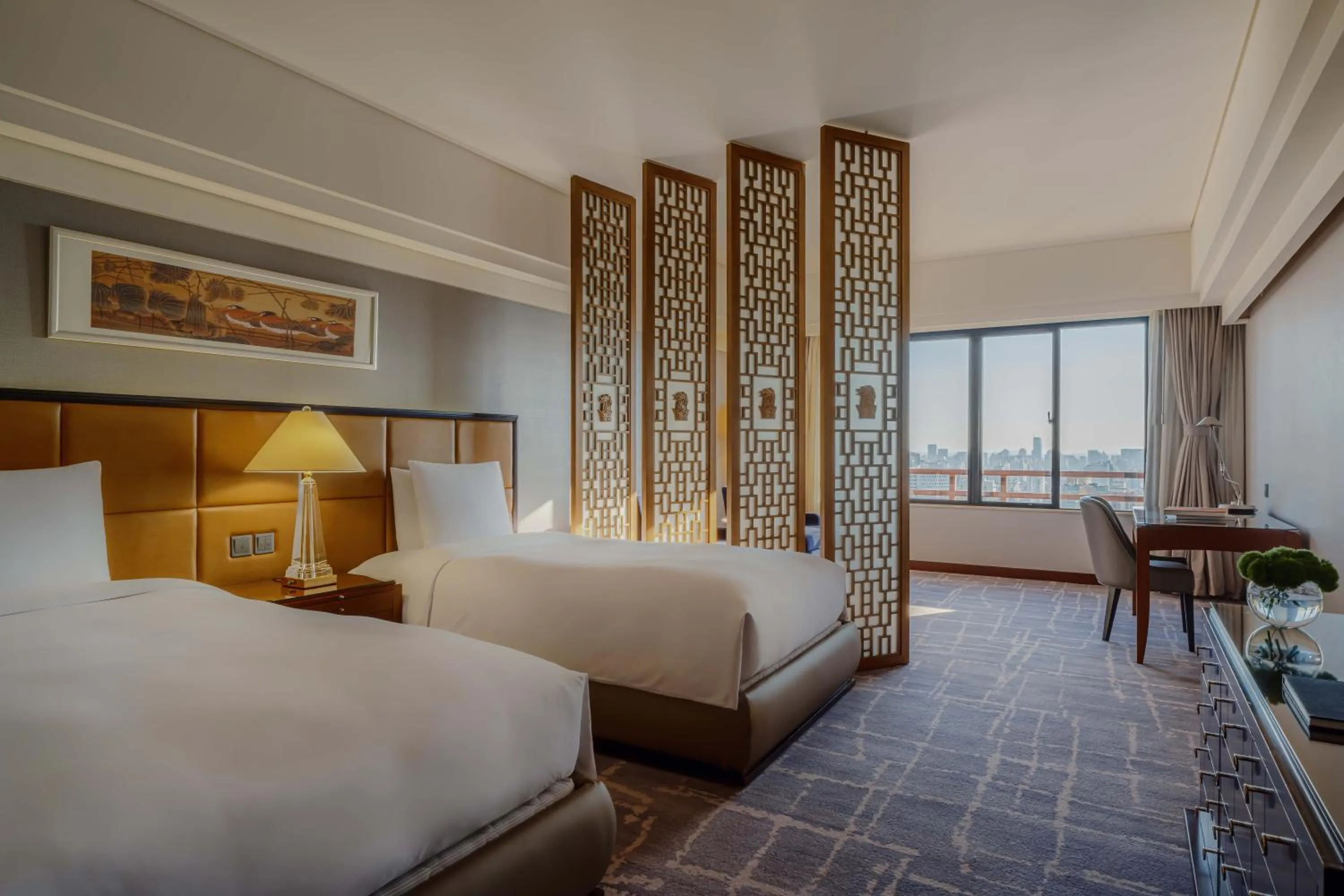 Bedroom, Bed in The Portman Ritz-Carlton Shanghai - Prime Shanghai hub for elite travelers