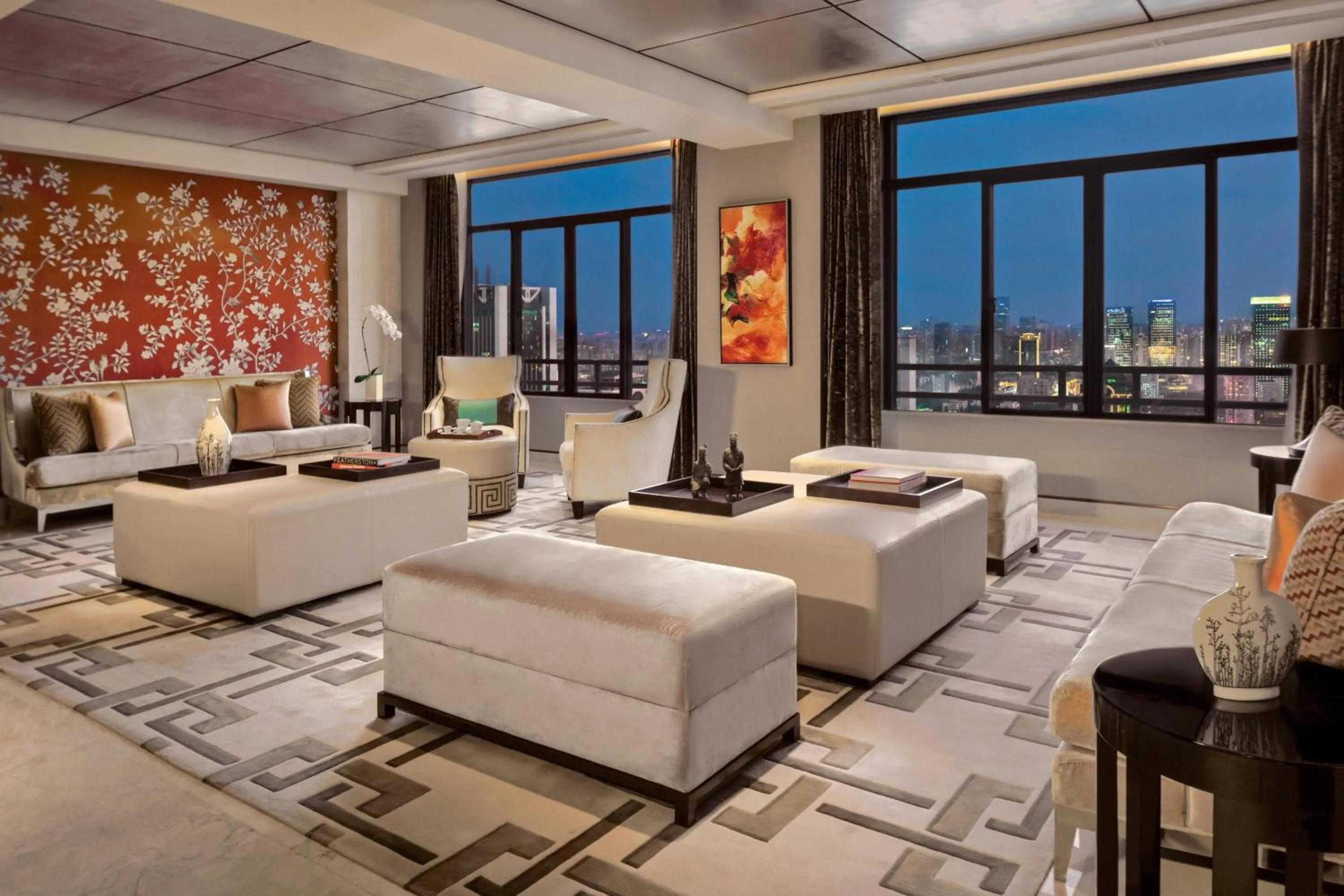 Living room in The Portman Ritz-Carlton Shanghai - Prime Shanghai hub for elite travelers
