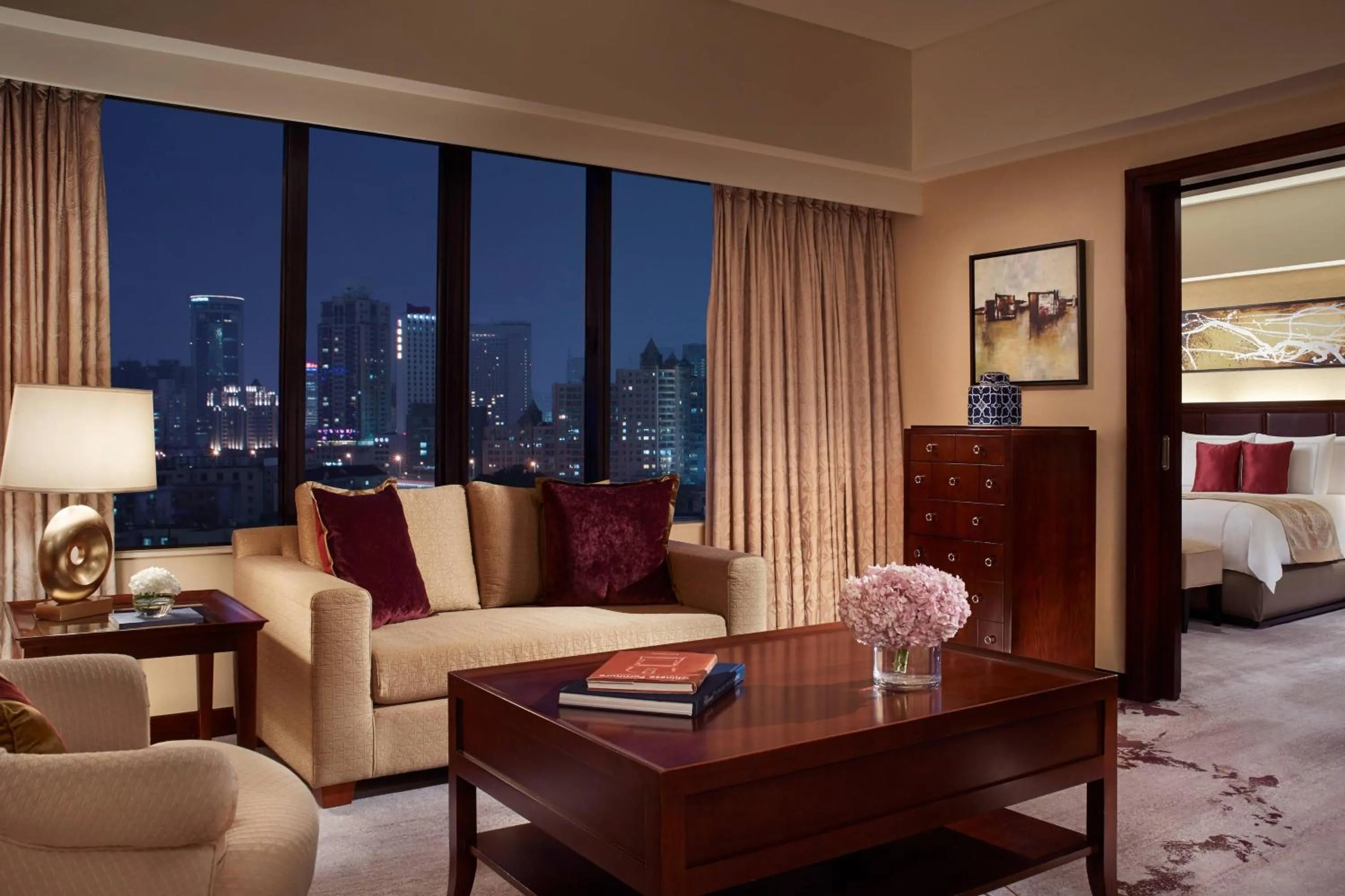 Bedroom, Bed in The Portman Ritz-Carlton Shanghai - Prime Shanghai hub for elite travelers