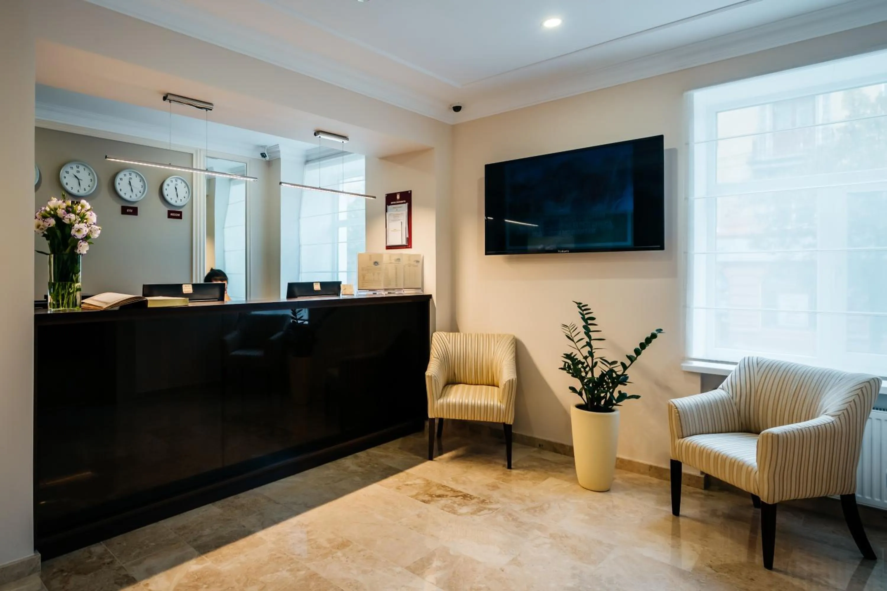 Lobby or reception in Optima Collection Chernihiv