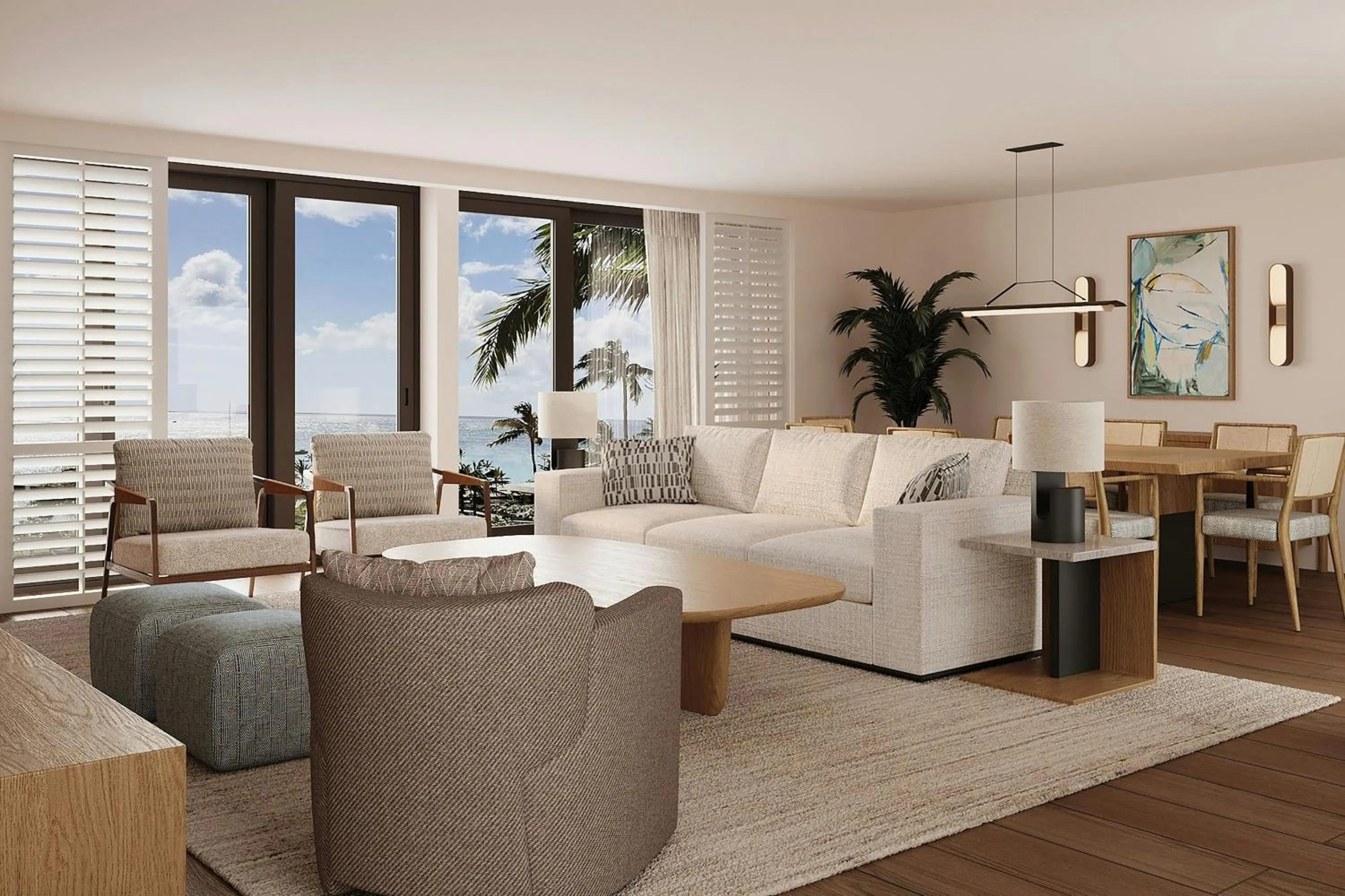 Living room in Waikoloa Beach Marriott Resort & Spa