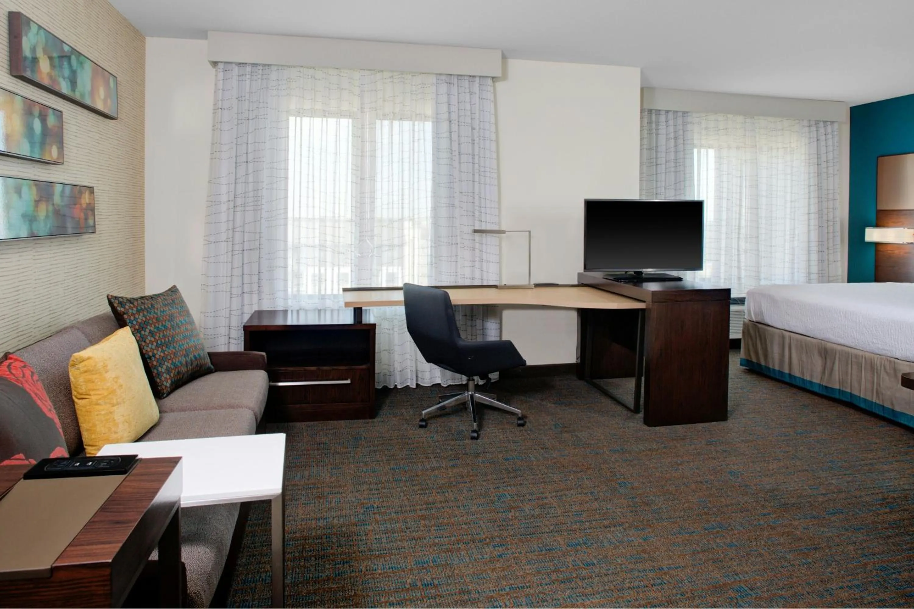 Living room, Bed in Residence Inn by Marriott Dallas Allen/Fairview
