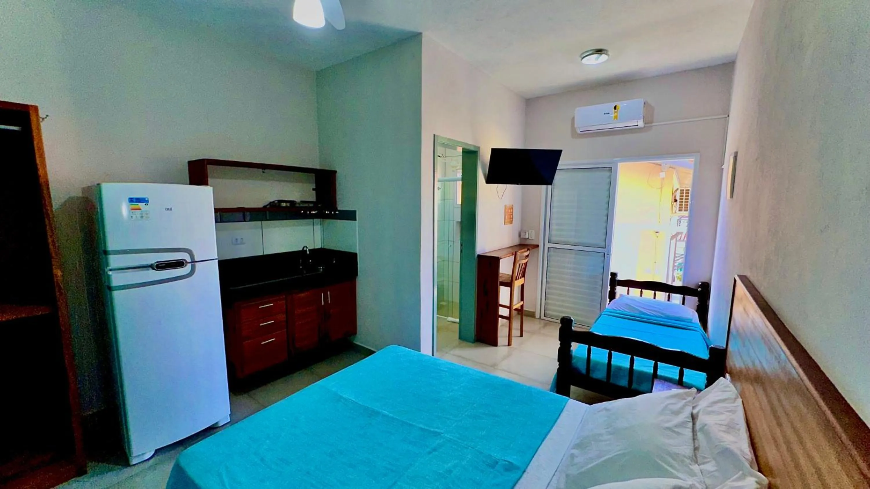 Bed in Pousada Praia Grande