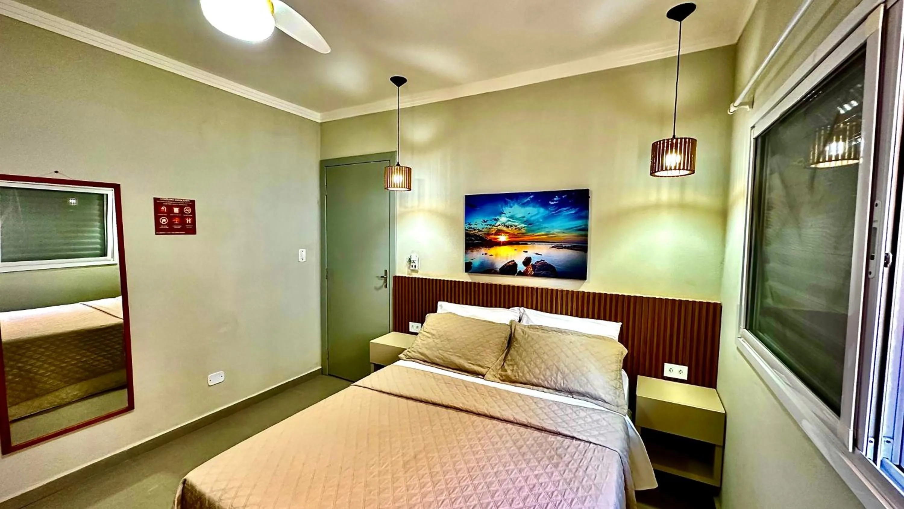 Bed in Pousada Praia Grande