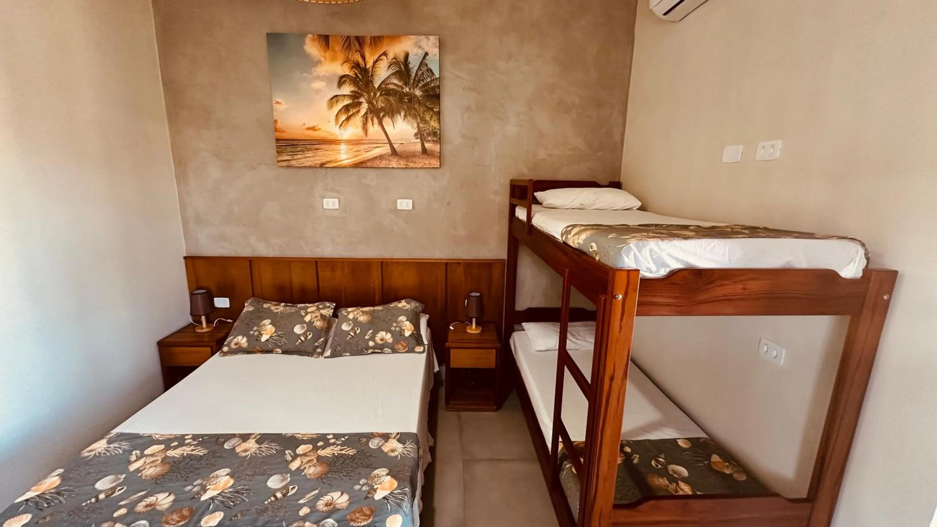 Bed in Pousada Praia Grande