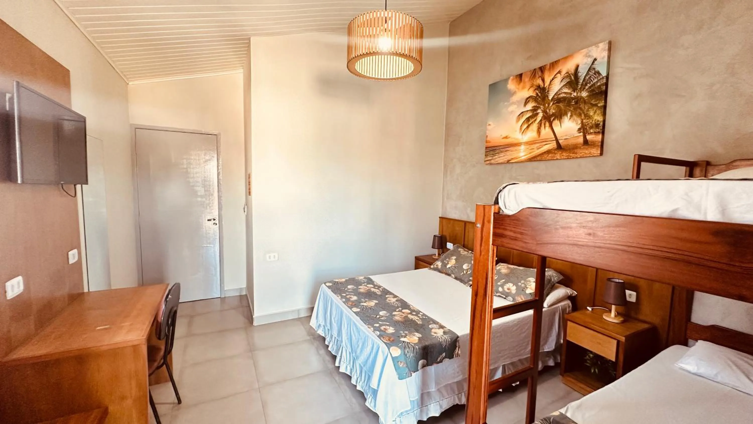 Bed in Pousada Praia Grande