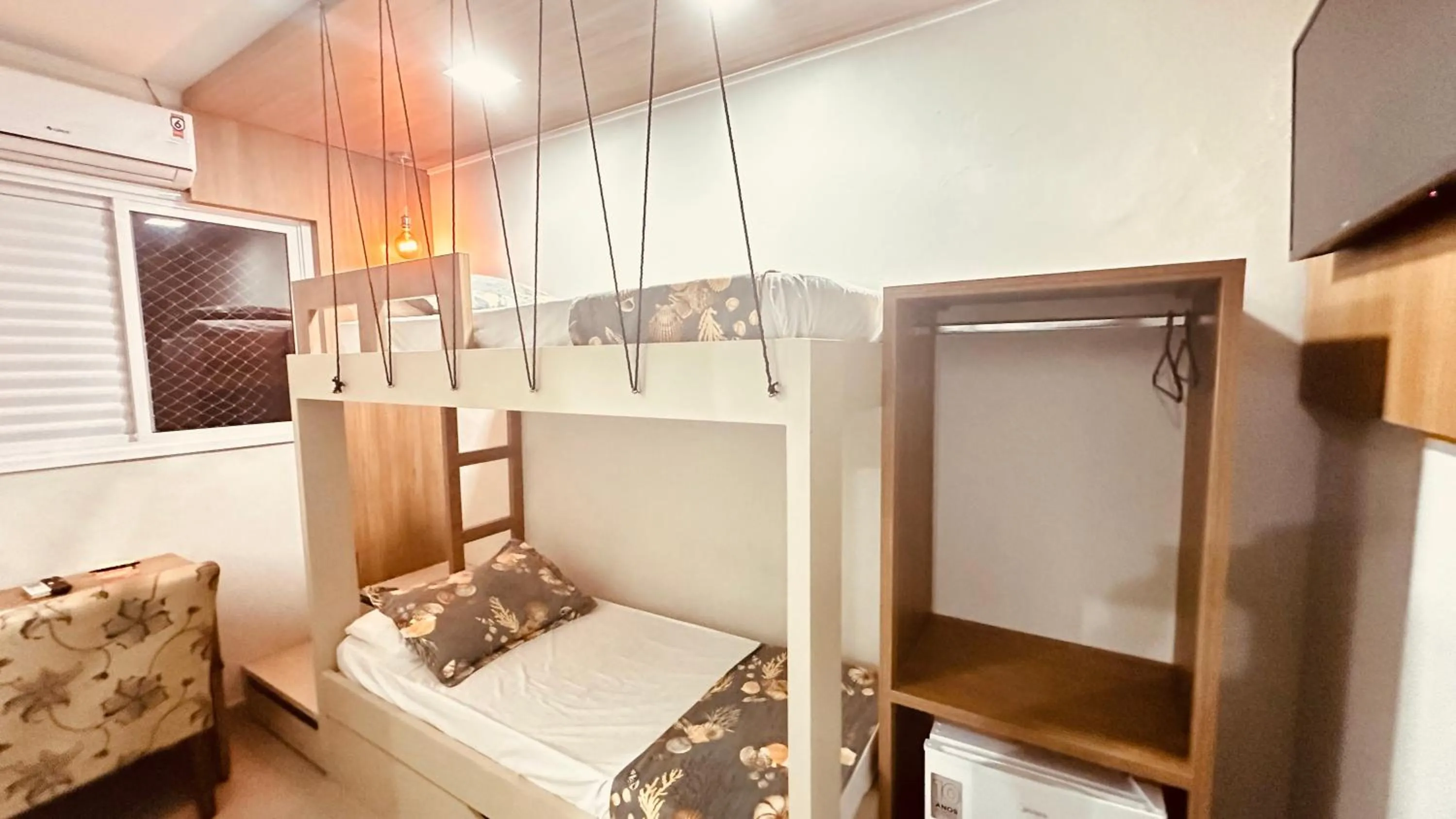 Bed in Pousada Praia Grande